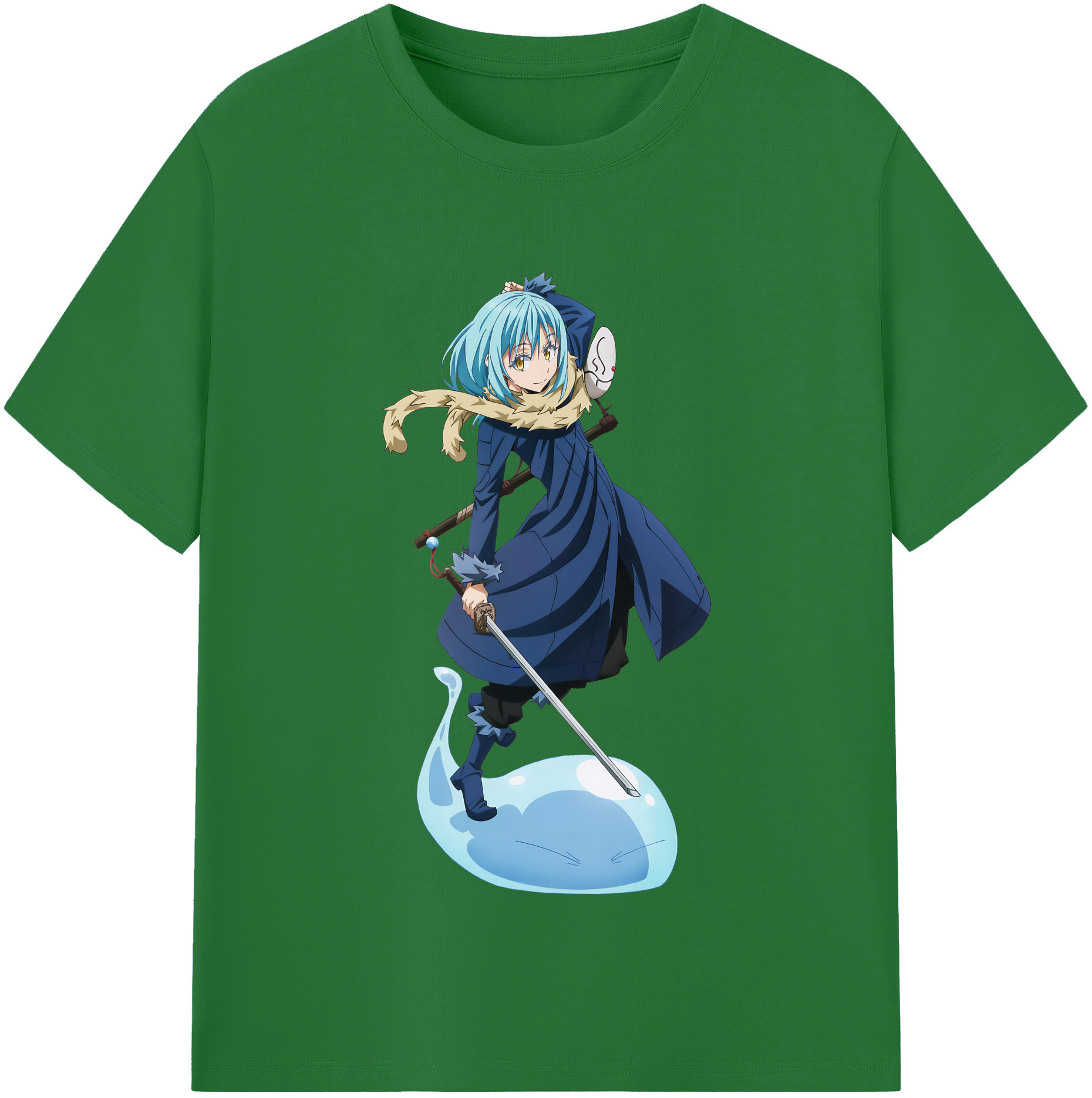 （画像用） 転スラ Regarding Reincarnated to Slime 綿100％半袖Tシャツ（フロントプリント）