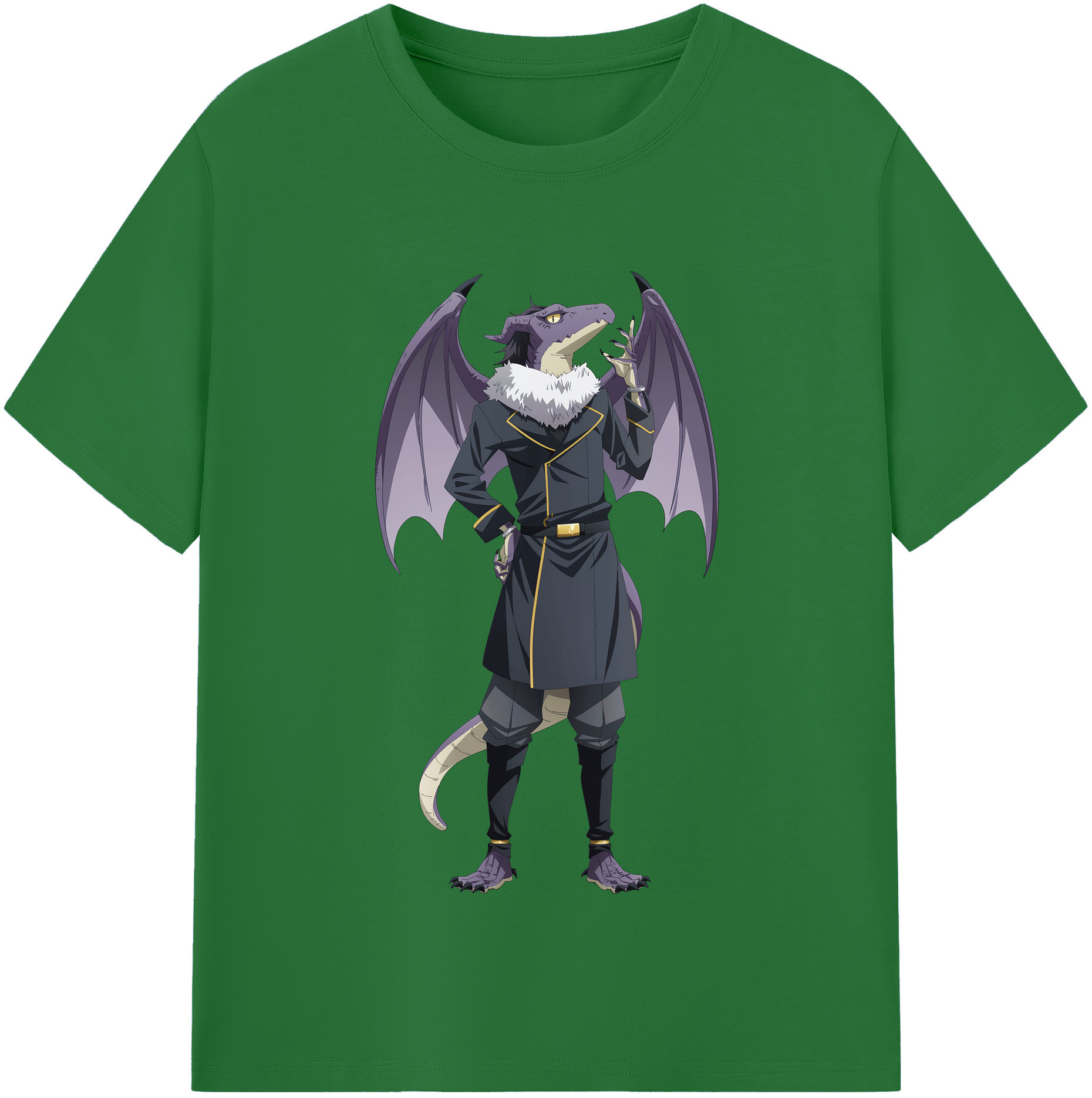 （画像用） 転スラ Regarding Reincarnated to Slime 綿100％半袖Tシャツ（フロントプリント）