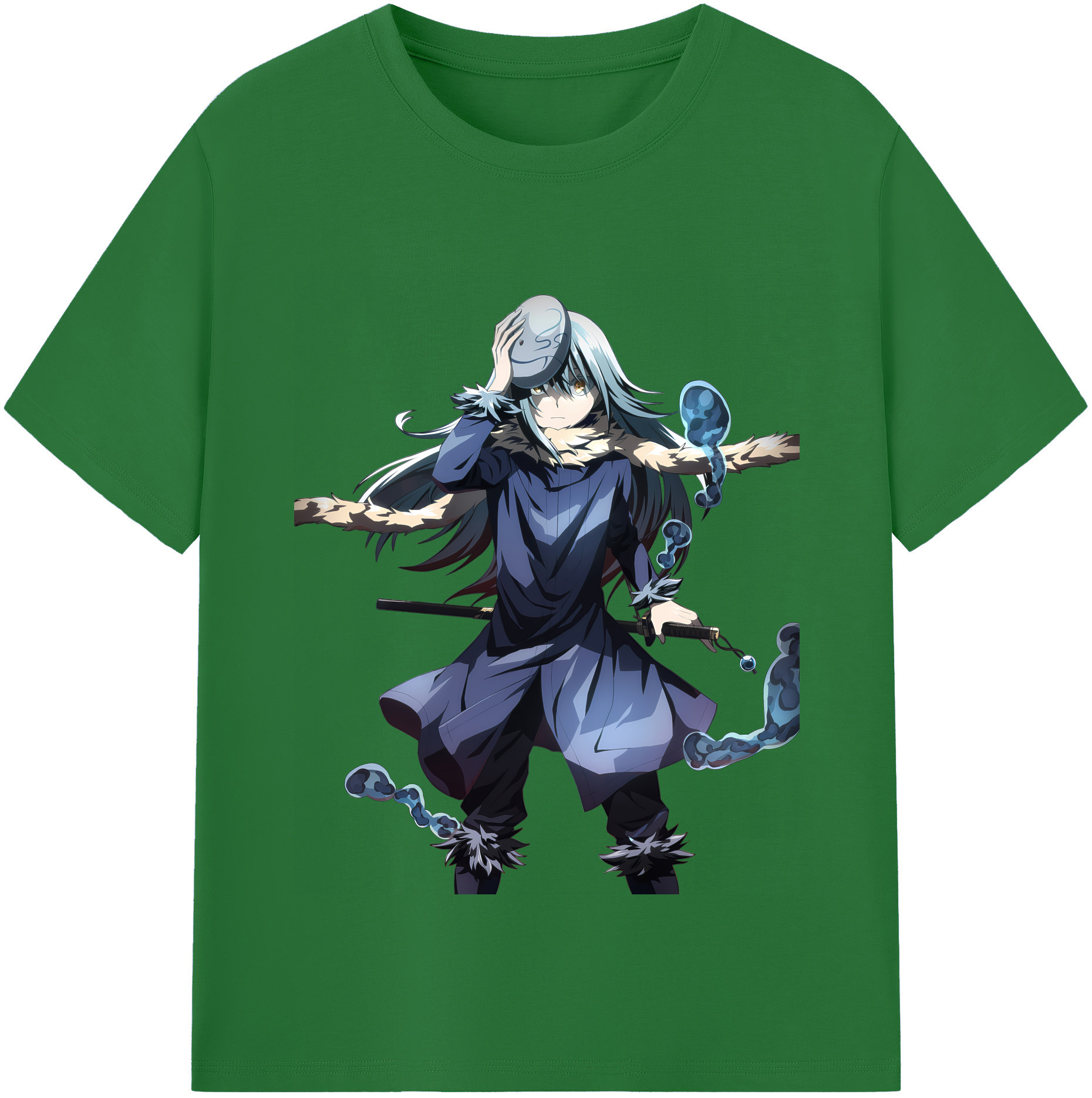 （画像用） 転スラ Regarding Reincarnated to Slime 綿100％半袖Tシャツ（フロントプリント）