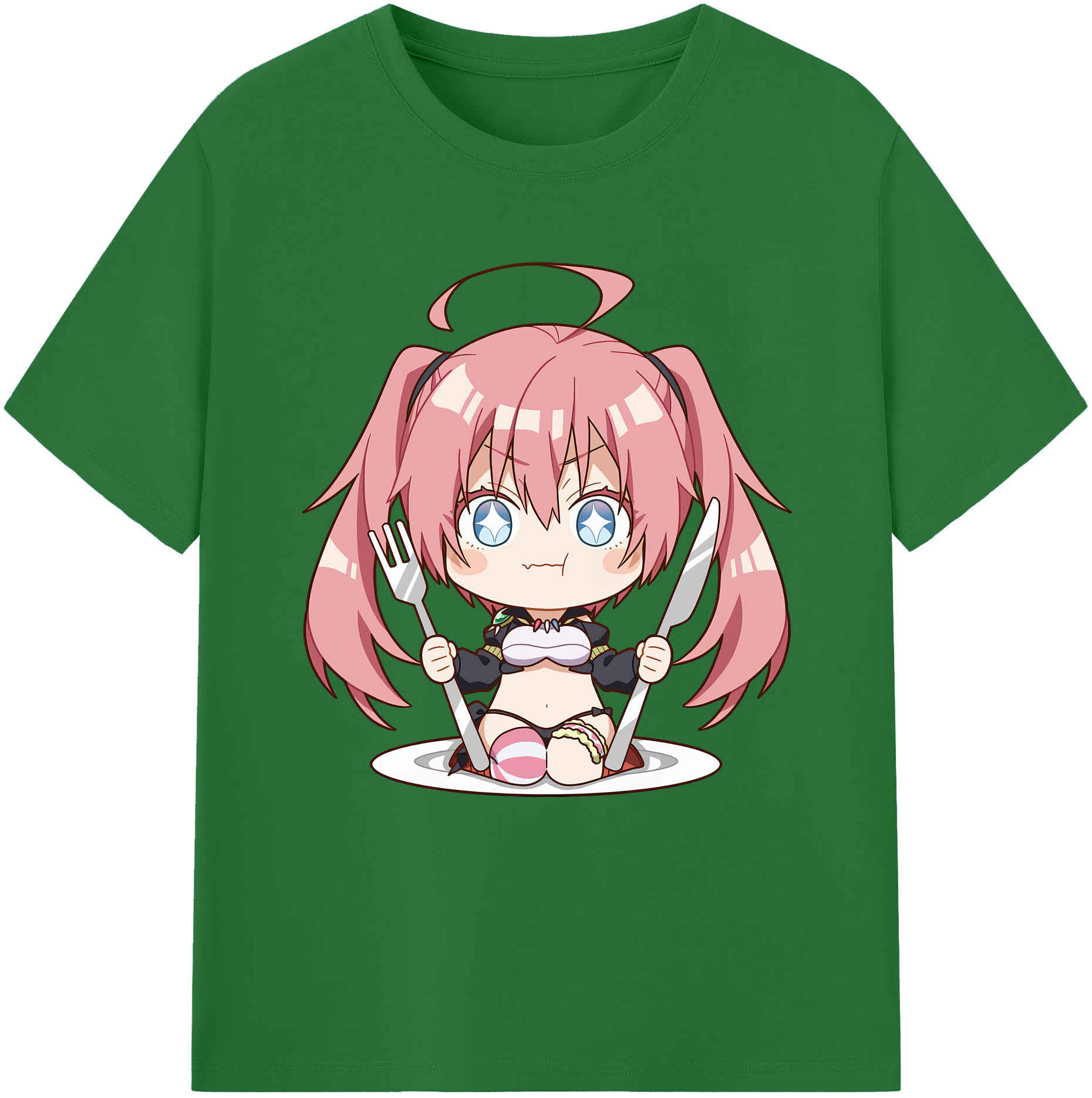 （画像用） 転スラ Regarding Reincarnated to Slime 綿100％半袖Tシャツ（フロントプリント）