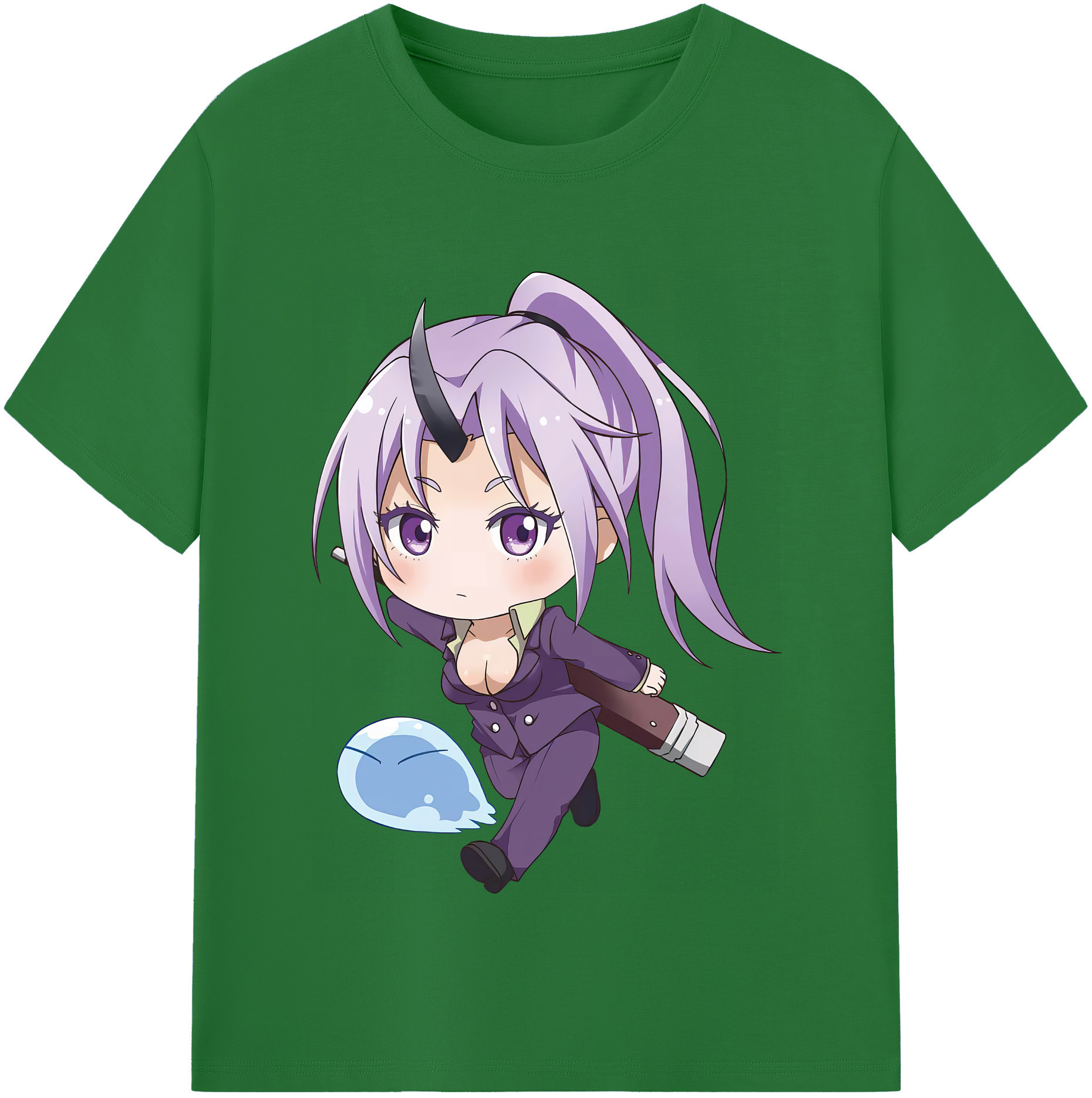 （画像用） 転スラ Regarding Reincarnated to Slime 綿100％半袖Tシャツ（フロントプリント）