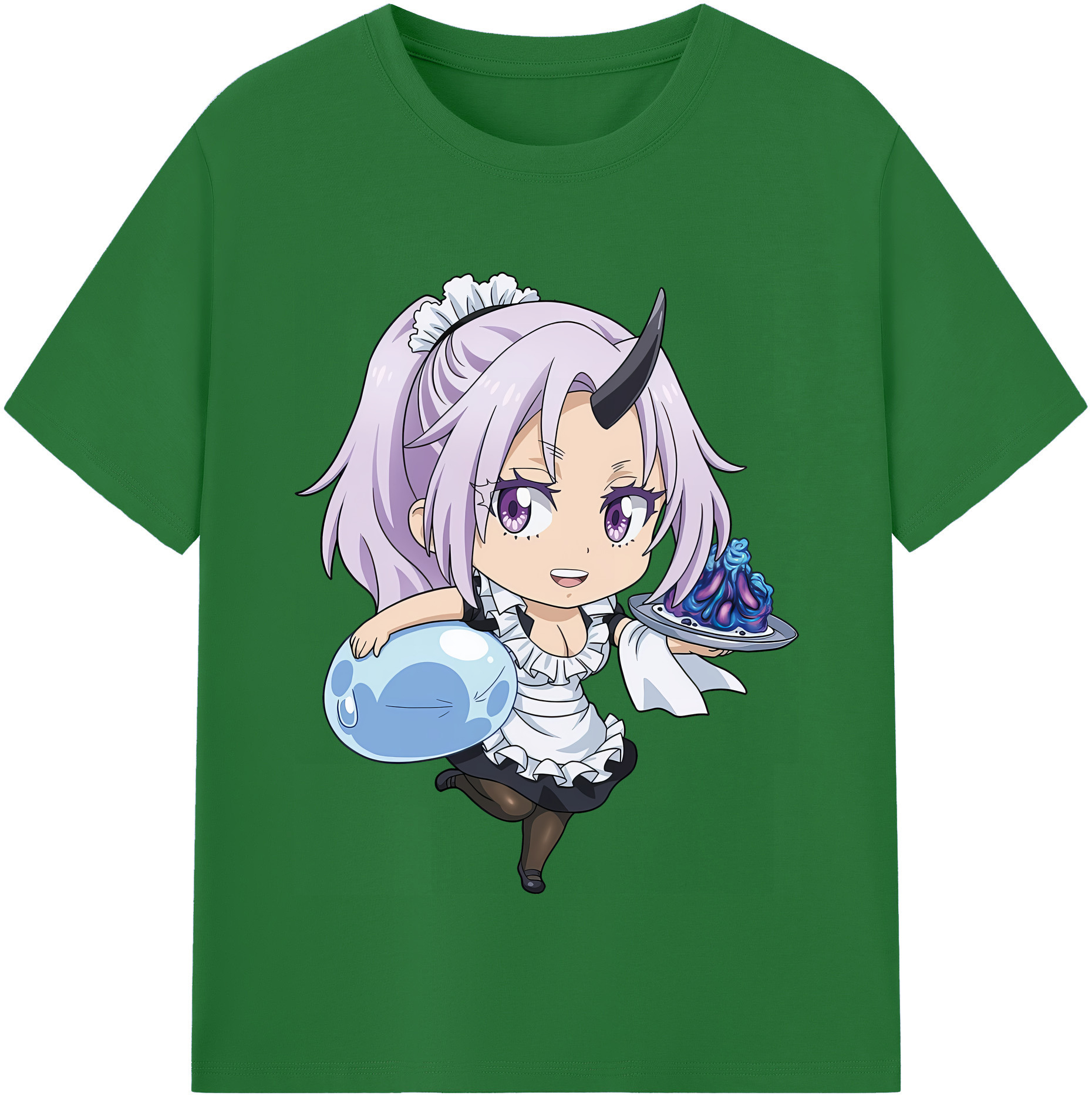（画像用） 転スラ Regarding Reincarnated to Slime 綿100％半袖Tシャツ（フロントプリント）