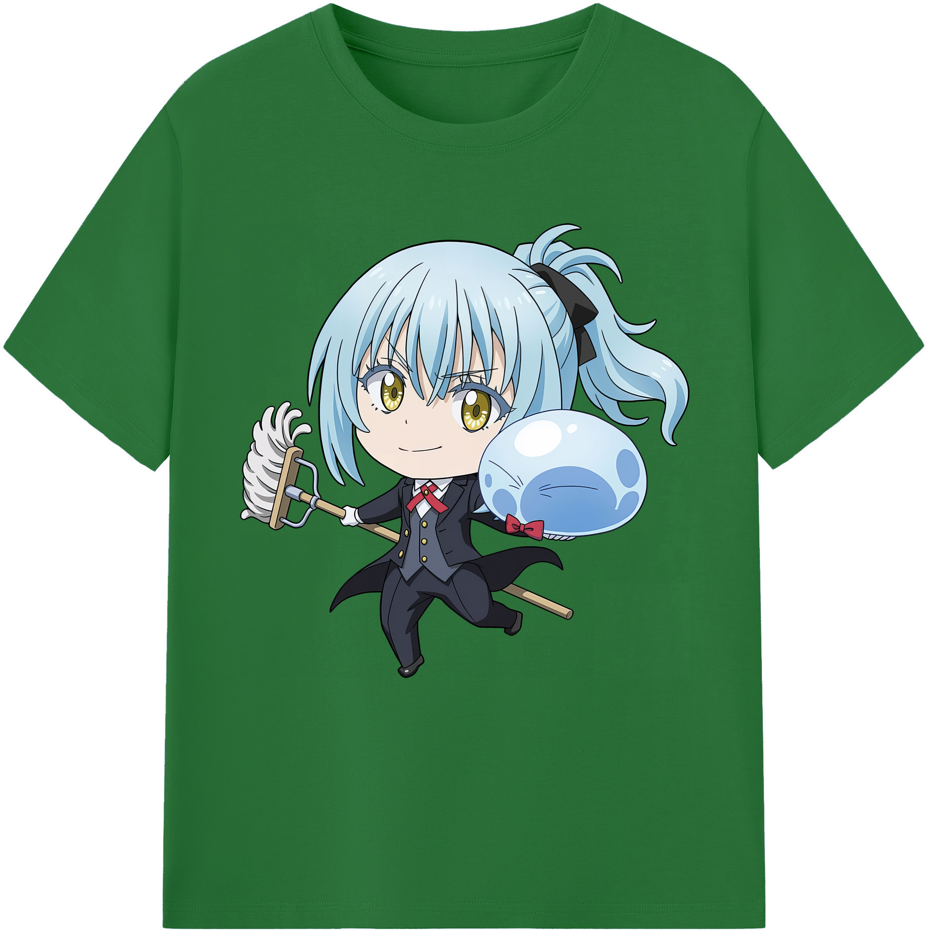 （画像用） 転スラ Regarding Reincarnated to Slime 綿100％半袖Tシャツ（フロントプリント）