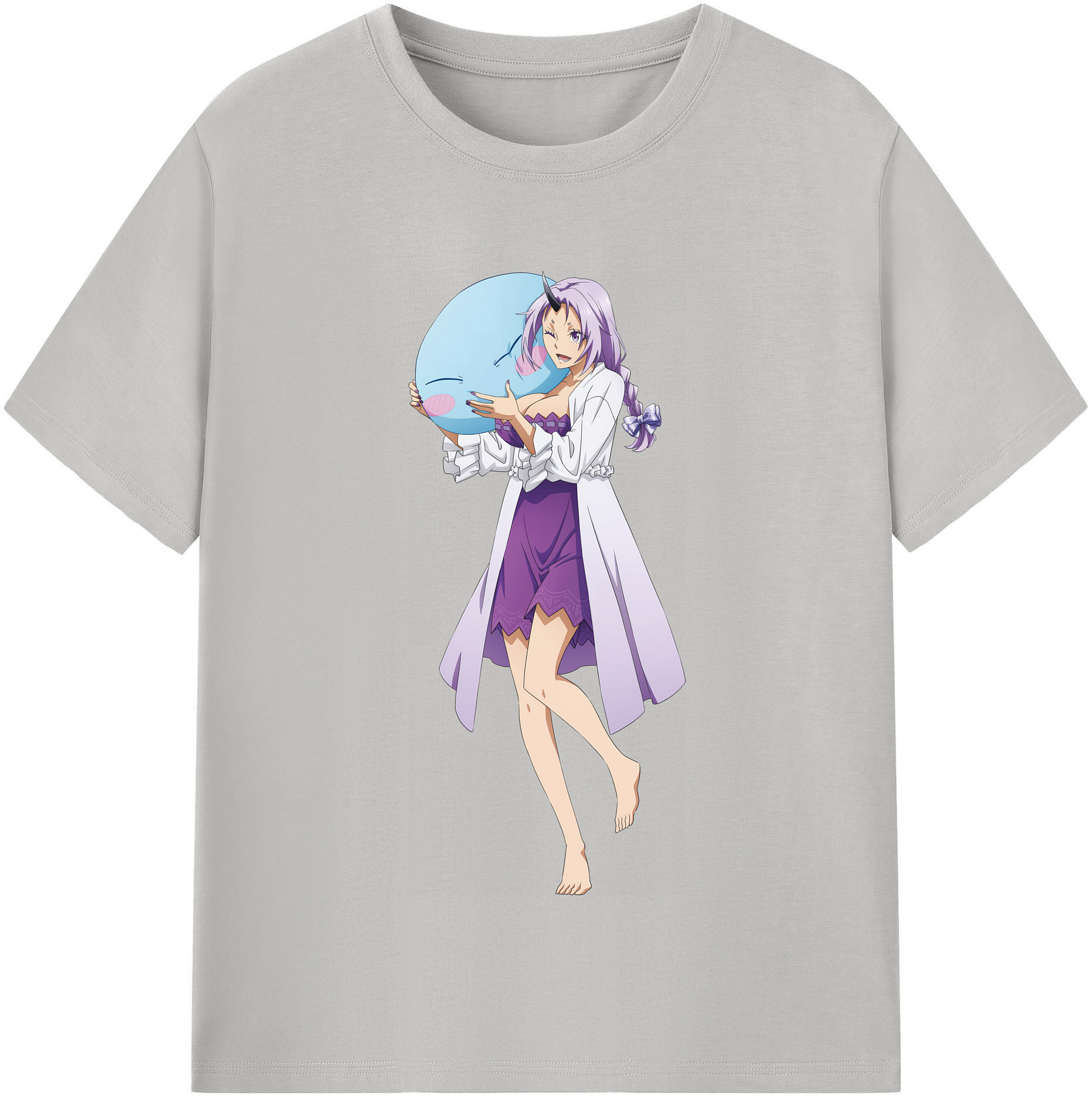 （画像用） 転スラ Regarding Reincarnated to Slime 綿100％半袖Tシャツ（フロントプリント）
