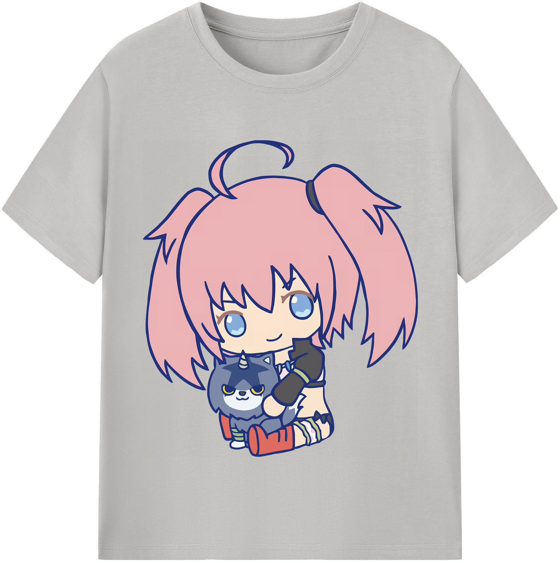 （画像用） 転スラ Regarding Reincarnated to Slime 綿100％半袖Tシャツ（フロントプリント）