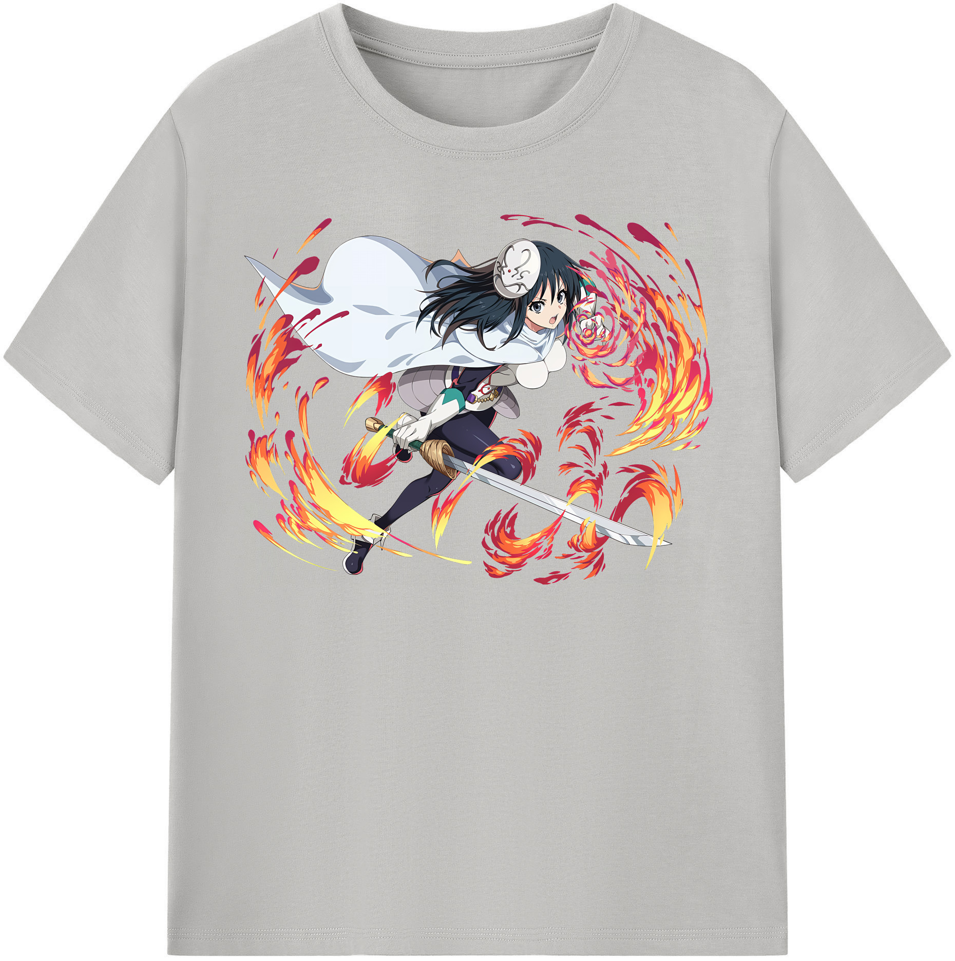 （画像用） 転スラ Regarding Reincarnated to Slime 綿100％半袖Tシャツ（フロントプリント）