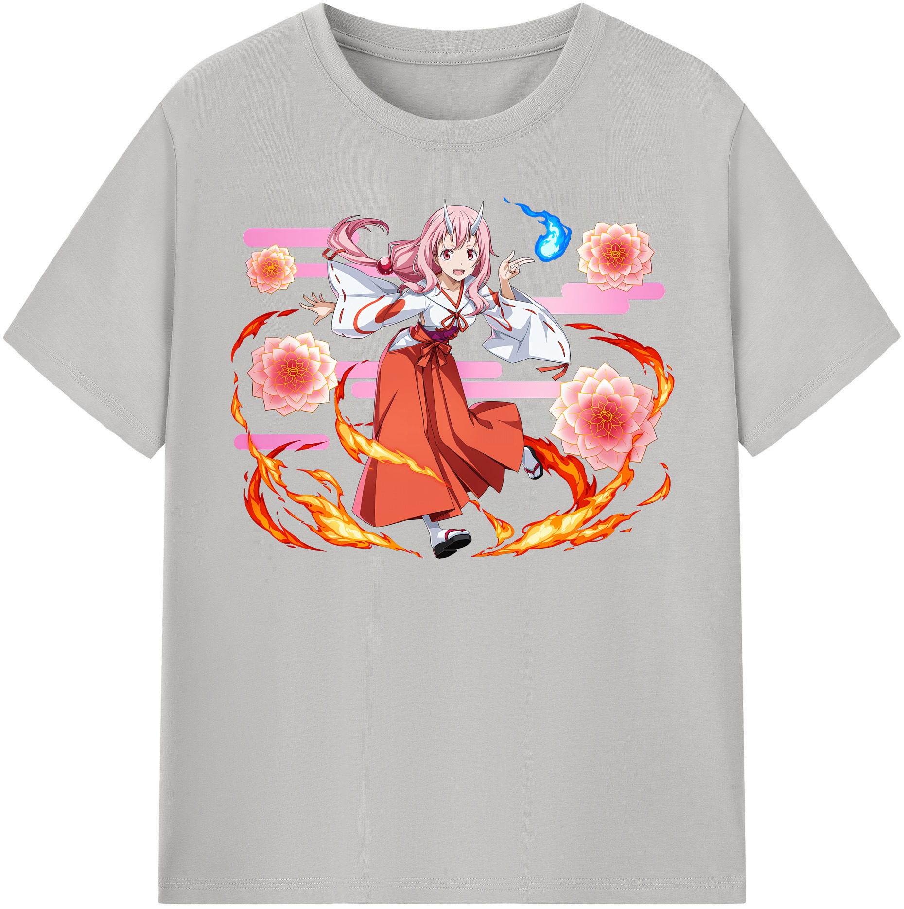 （画像用） 転スラ Regarding Reincarnated to Slime 綿100％半袖Tシャツ（フロントプリント）