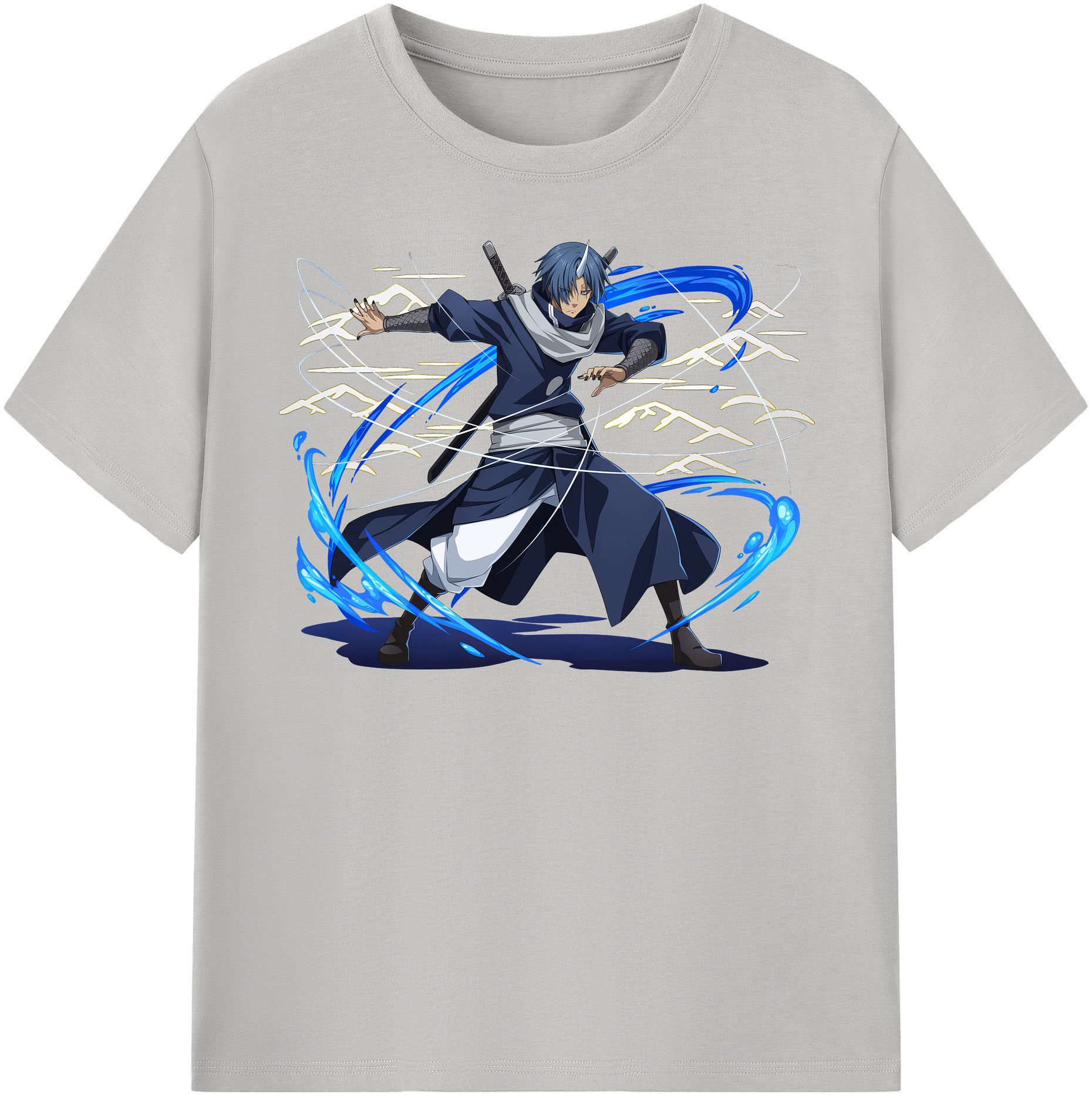 （画像用） 転スラ Regarding Reincarnated to Slime 綿100％半袖Tシャツ（フロントプリント）