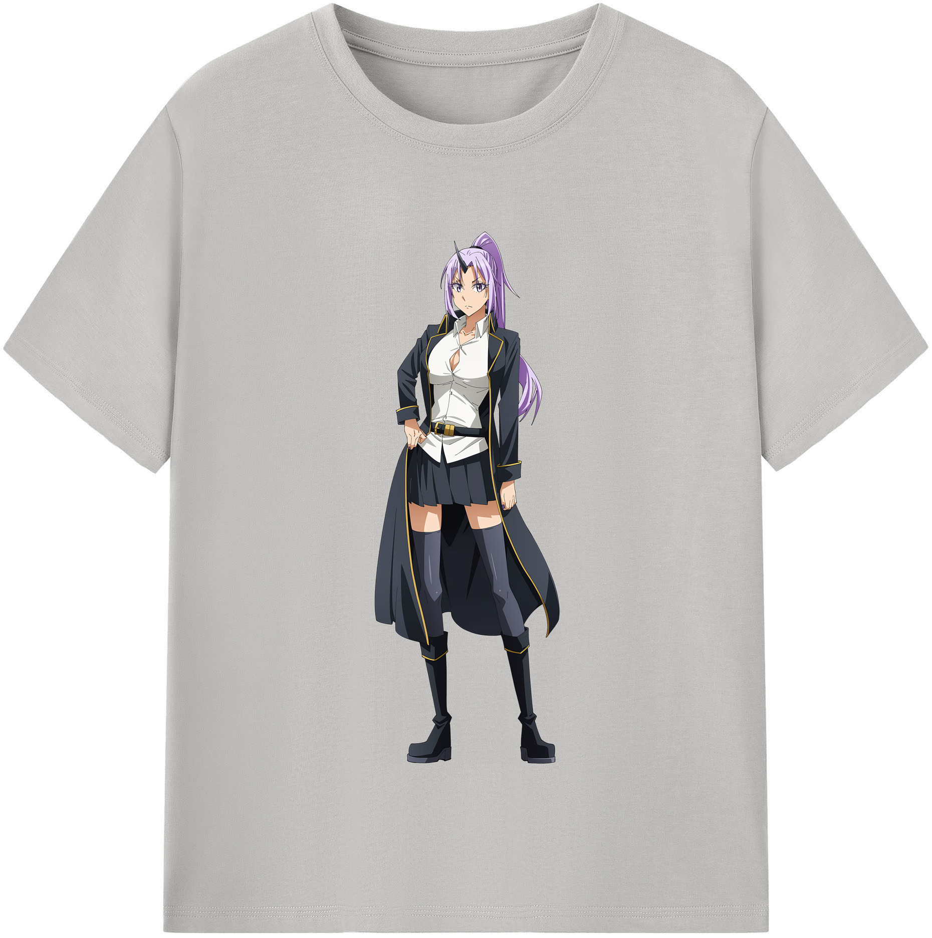 （画像用） 転スラ Regarding Reincarnated to Slime 綿100％半袖Tシャツ（フロントプリント）