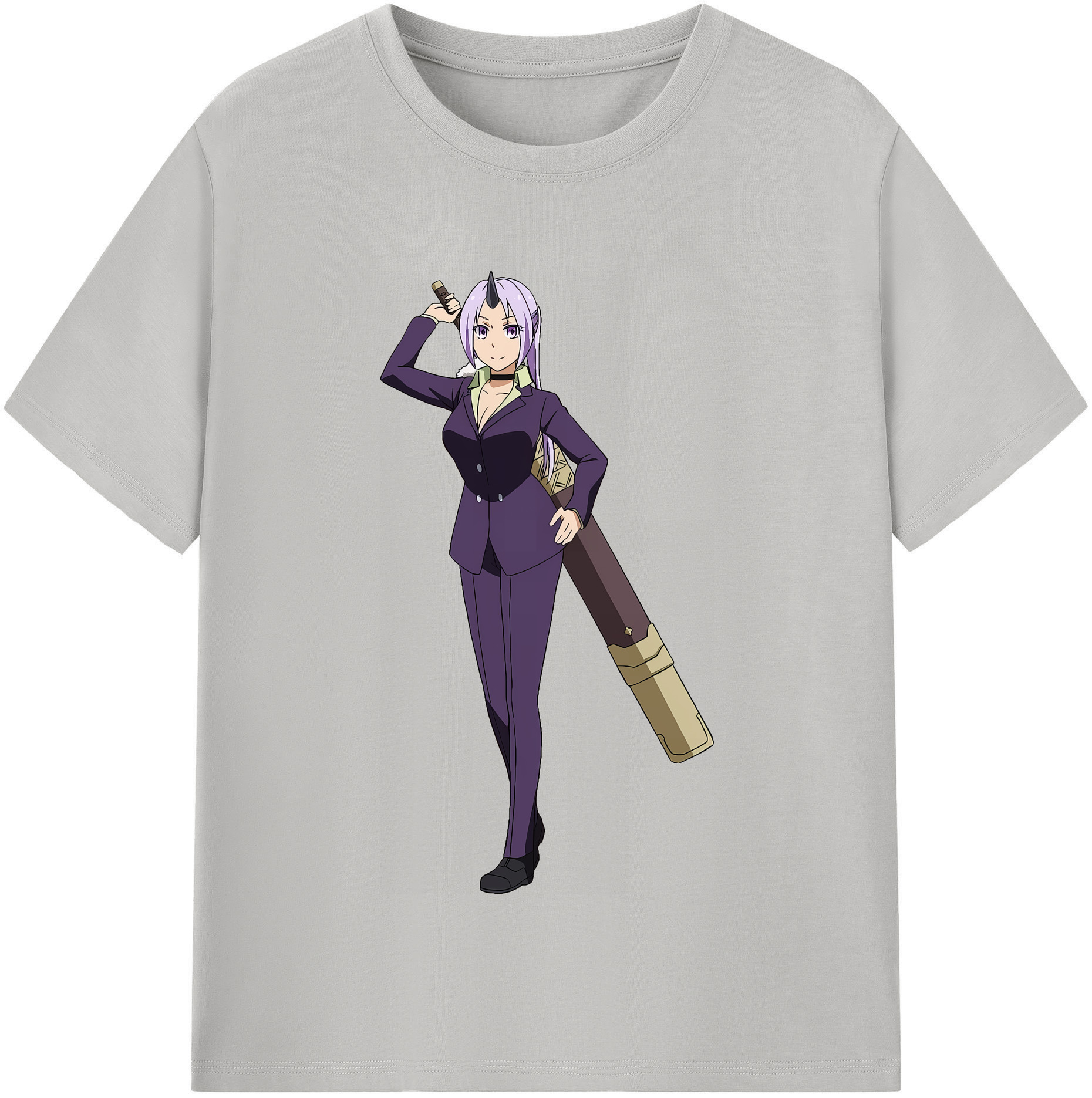 （画像用） 転スラ Regarding Reincarnated to Slime 綿100％半袖Tシャツ（フロントプリント）