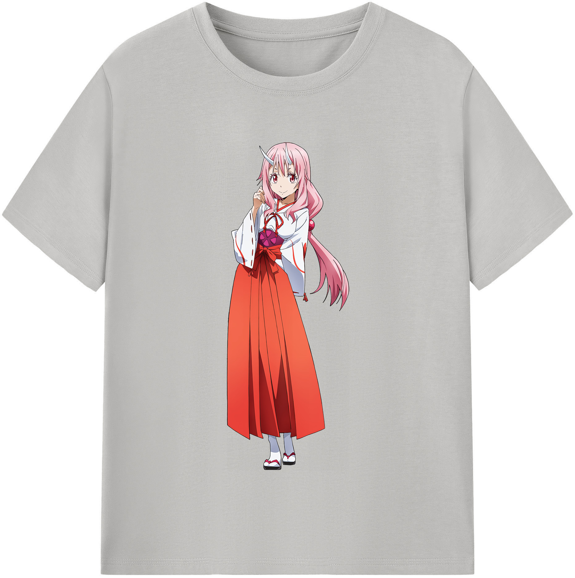 （画像用） 転スラ Regarding Reincarnated to Slime 綿100％半袖Tシャツ（フロントプリント）