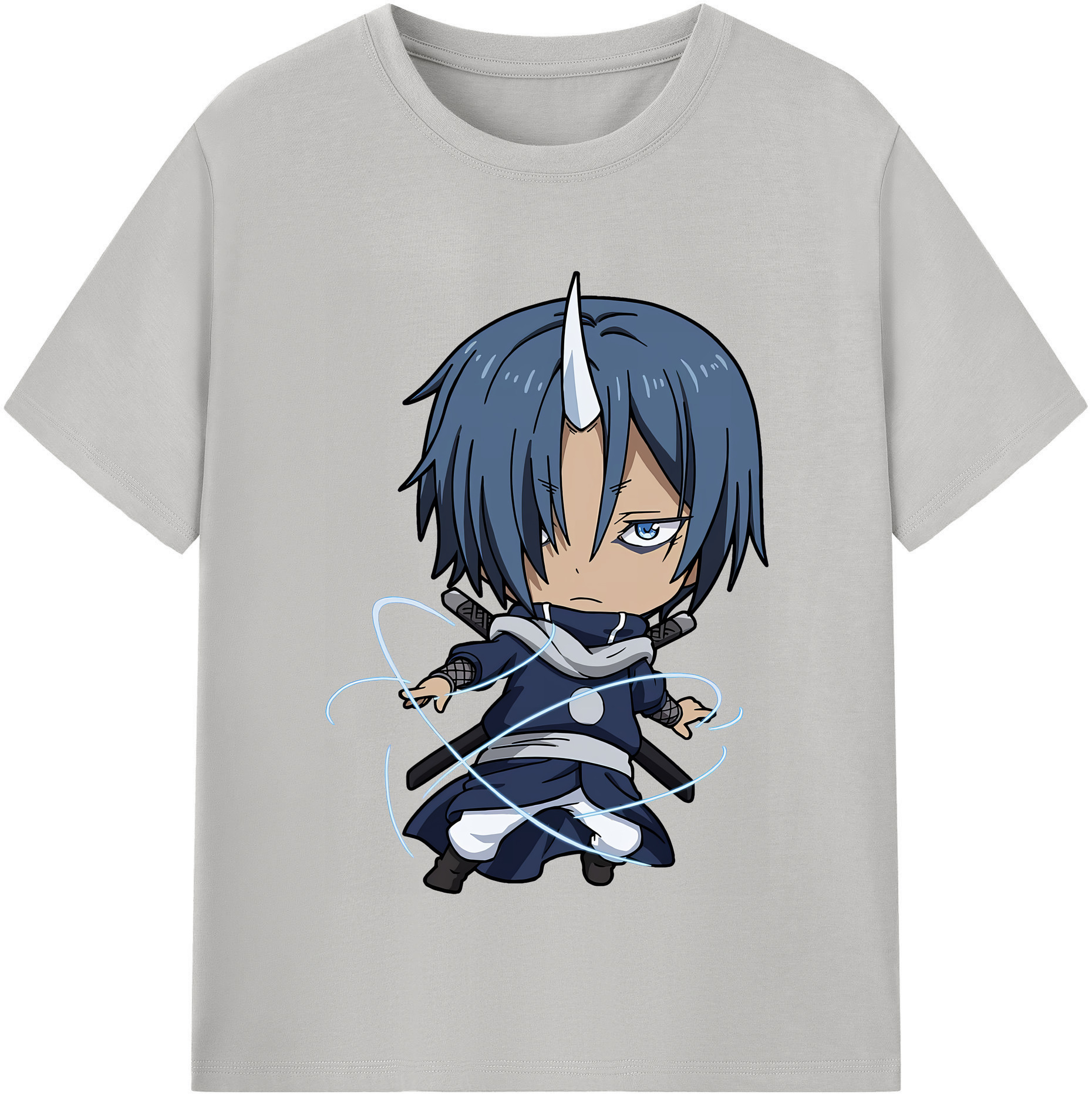 （画像用） 転スラ Regarding Reincarnated to Slime 綿100％半袖Tシャツ（フロントプリント）