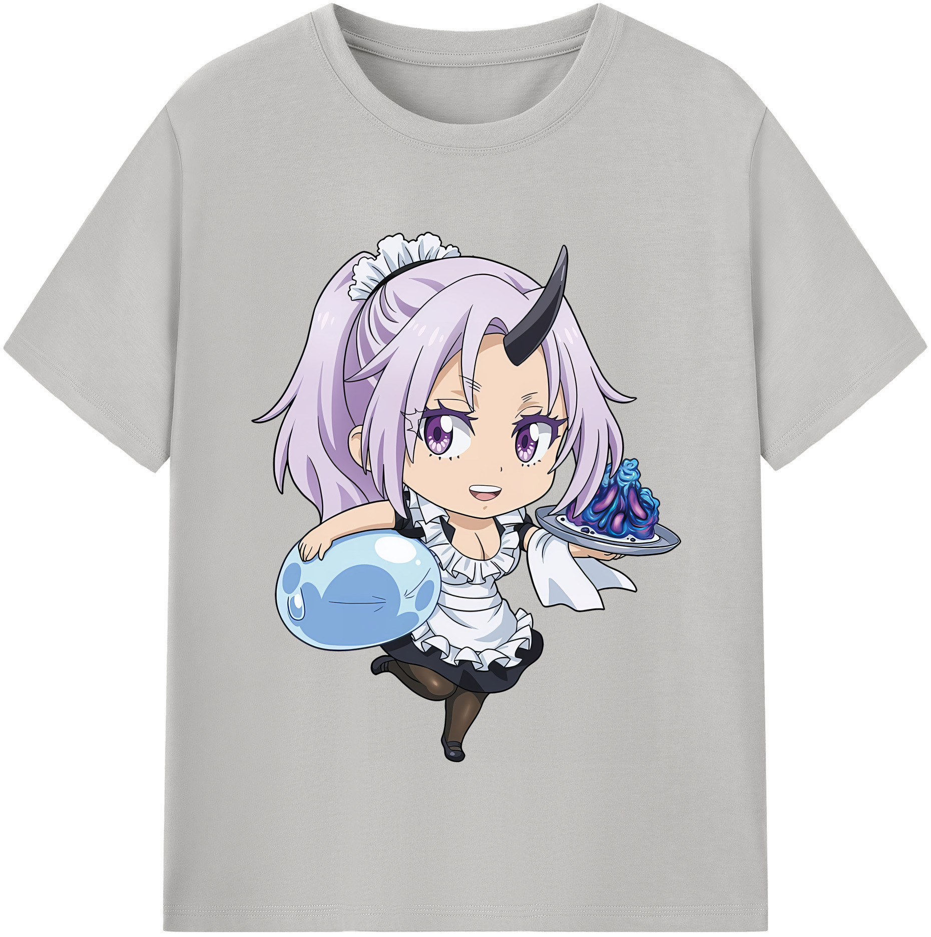 （画像用） 転スラ Regarding Reincarnated to Slime 綿100％半袖Tシャツ（フロントプリント）