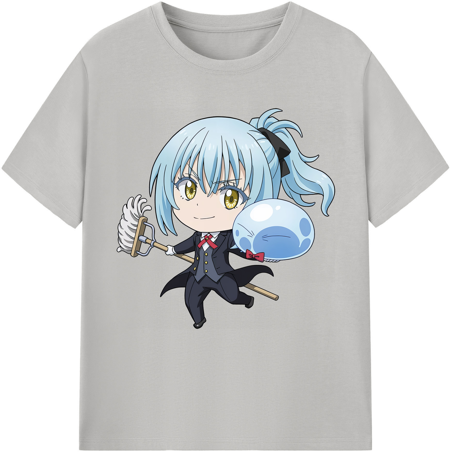 （画像用） 転スラ Regarding Reincarnated to Slime 綿100％半袖Tシャツ（フロントプリント）
