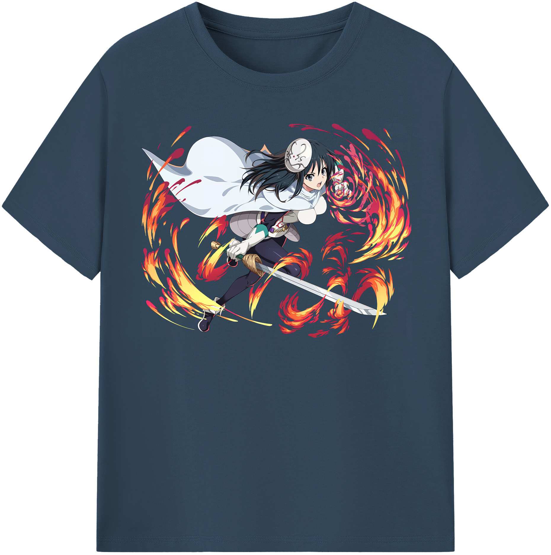 （画像用） 転スラ Regarding Reincarnated to Slime 綿100％半袖Tシャツ（フロントプリント）