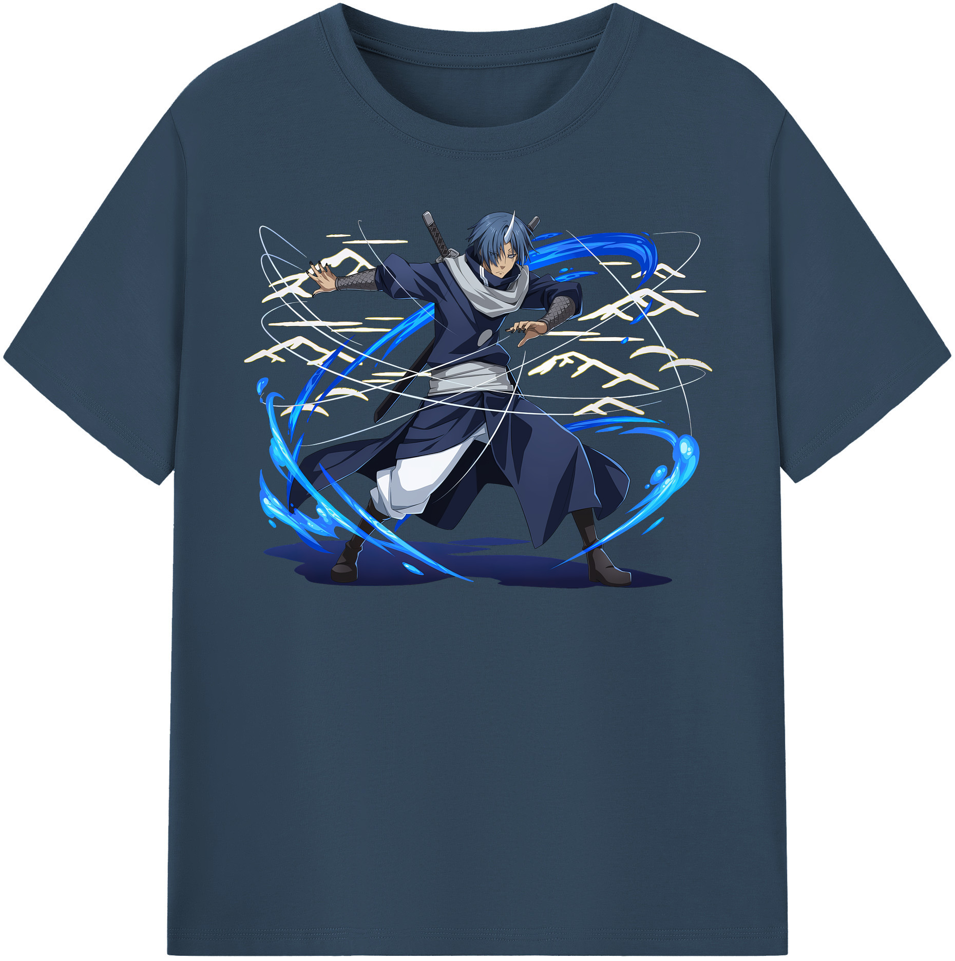 （画像用） 転スラ Regarding Reincarnated to Slime 綿100％半袖Tシャツ（フロントプリント）