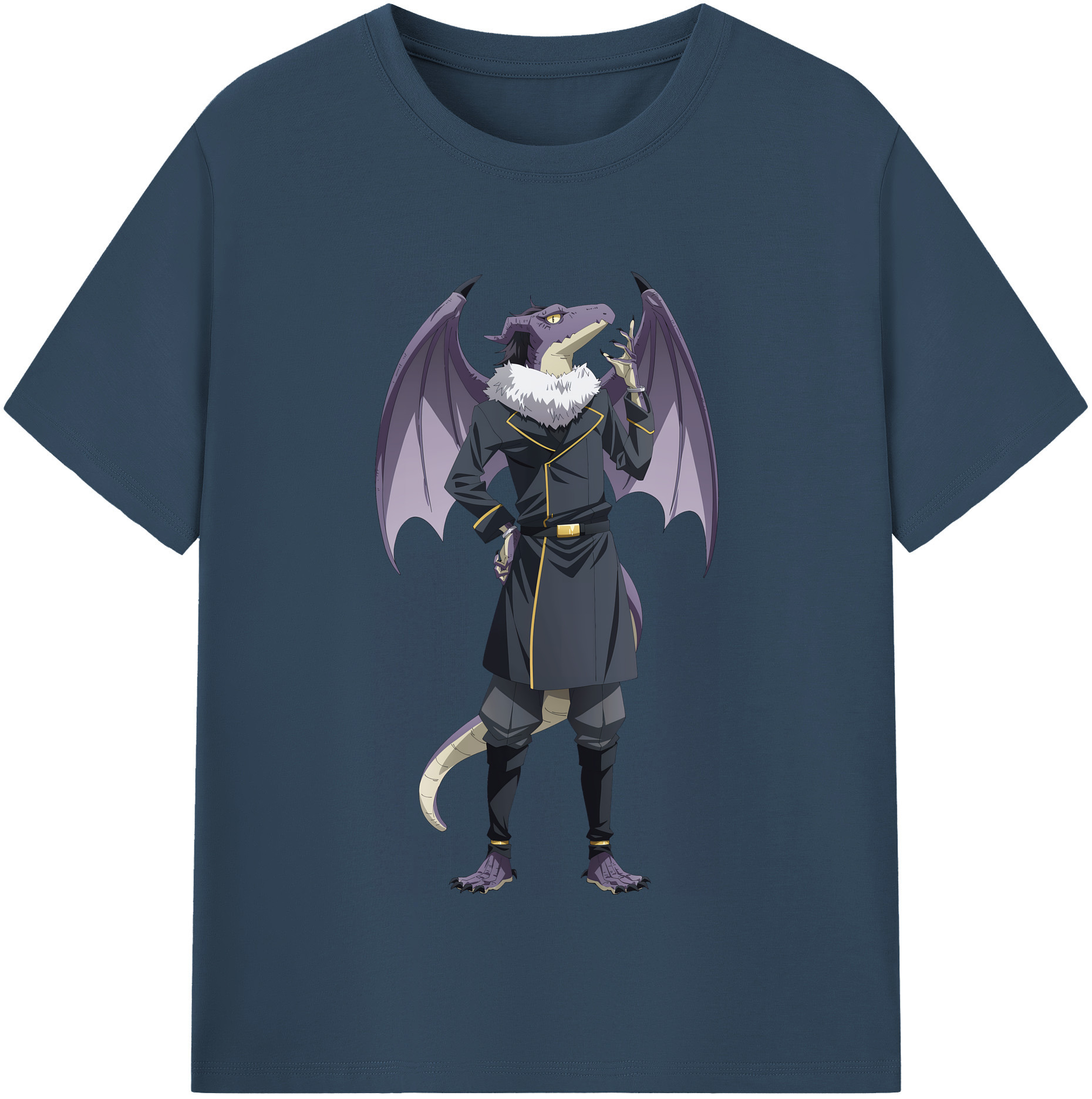 （画像用） 転スラ Regarding Reincarnated to Slime 綿100％半袖Tシャツ（フロントプリント）