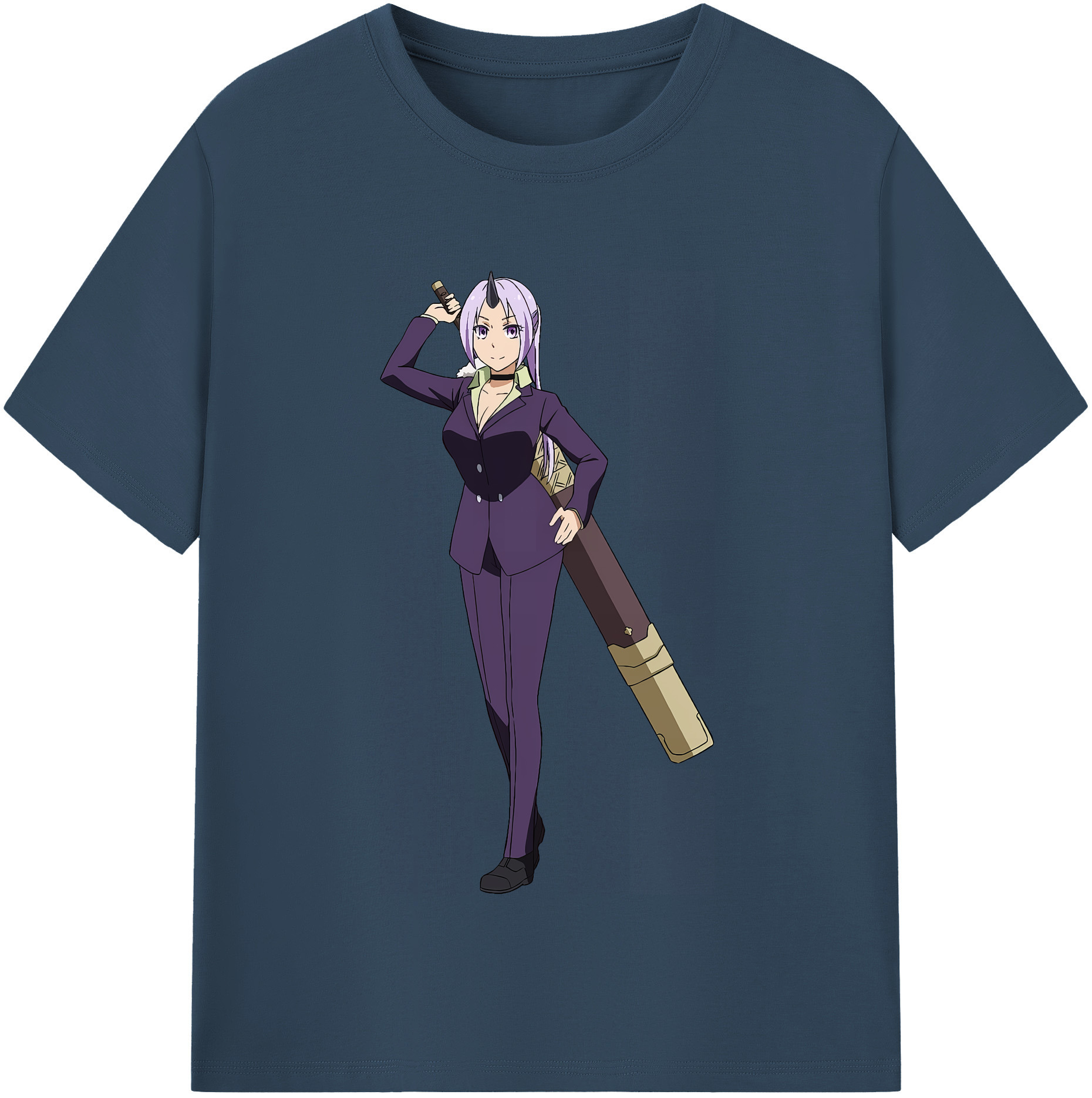 （画像用） 転スラ Regarding Reincarnated to Slime 綿100％半袖Tシャツ（フロントプリント）