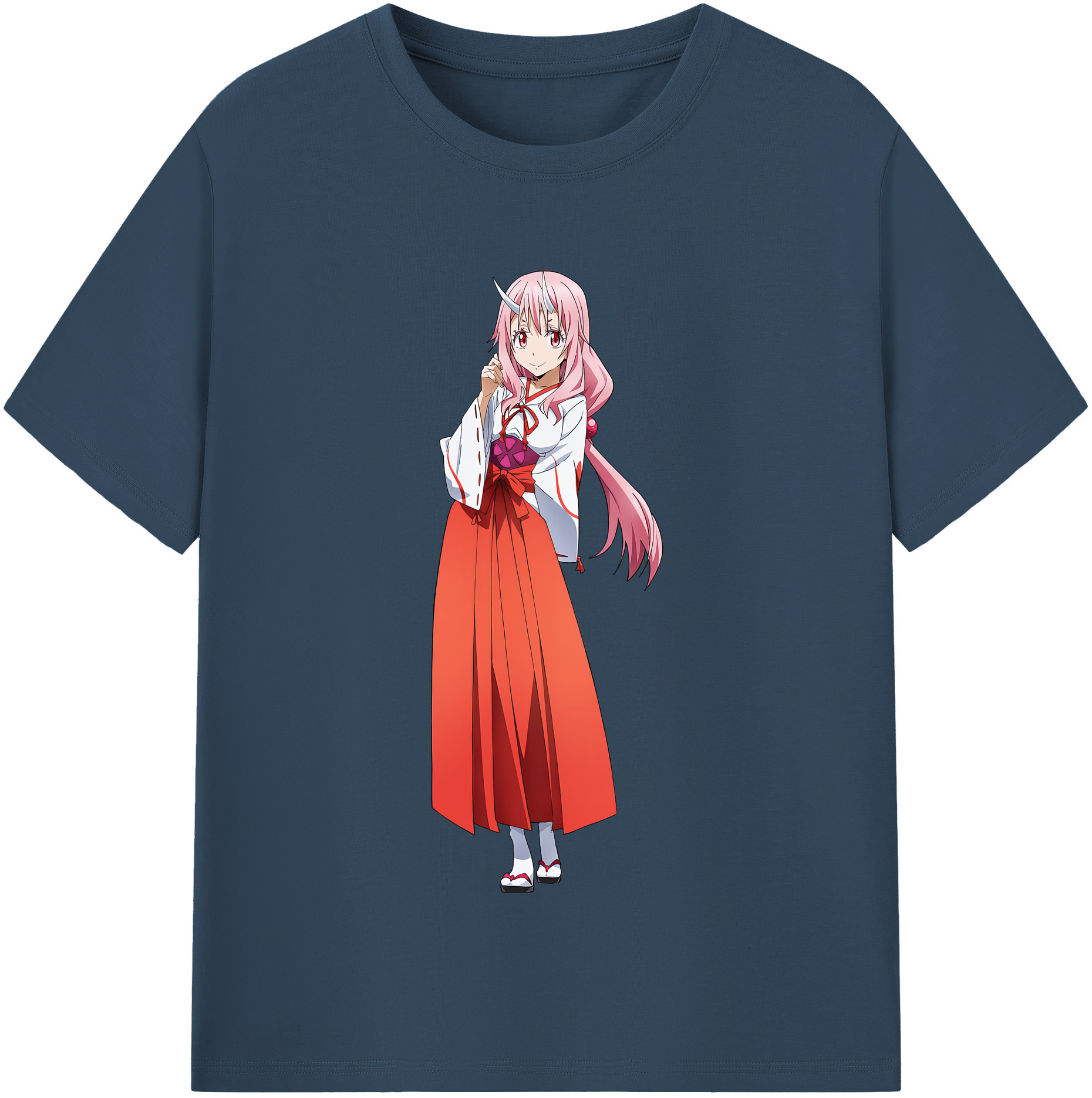 （画像用） 転スラ Regarding Reincarnated to Slime 綿100％半袖Tシャツ（フロントプリント）