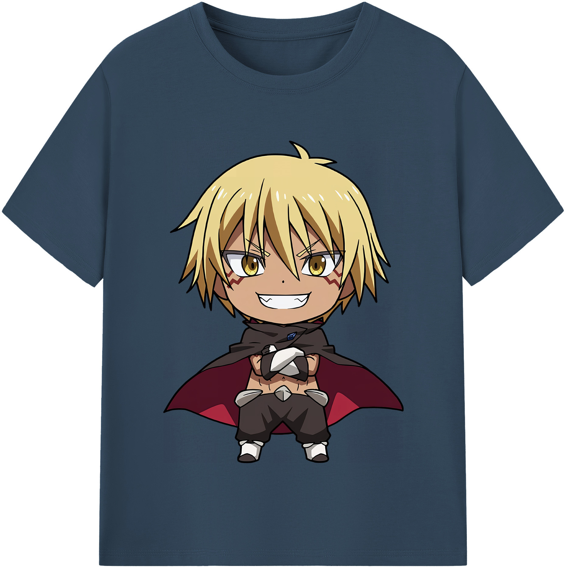 （画像用） 転スラ Regarding Reincarnated to Slime 綿100％半袖Tシャツ（フロントプリント）