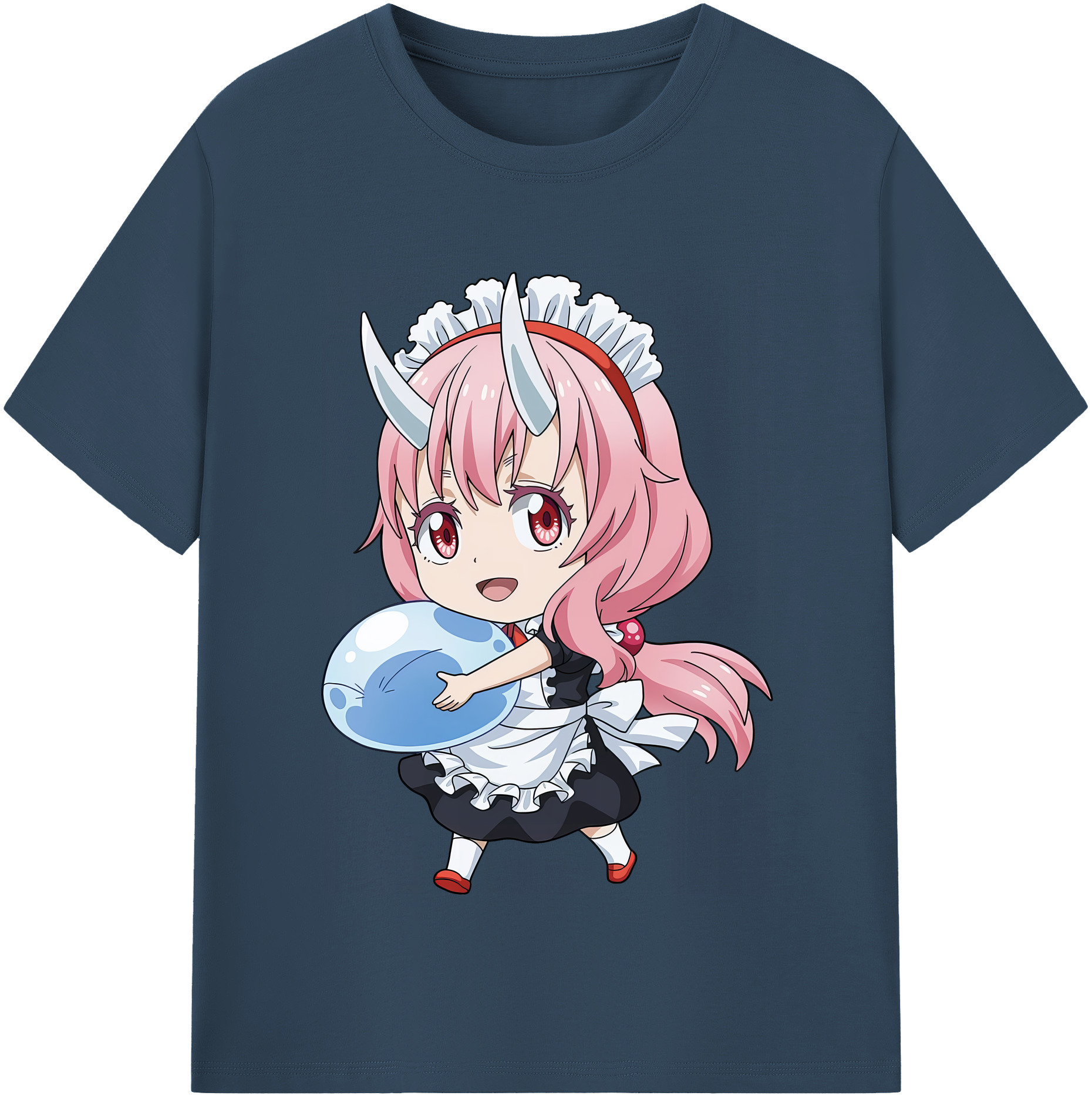 （画像用） 転スラ Regarding Reincarnated to Slime 綿100％半袖Tシャツ（フロントプリント）