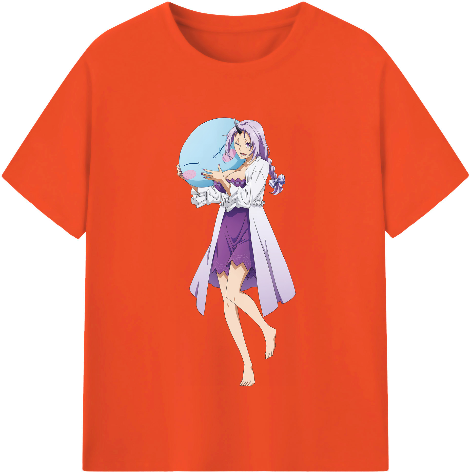 （画像用） 転スラ Regarding Reincarnated to Slime 綿100％半袖Tシャツ（フロントプリント）