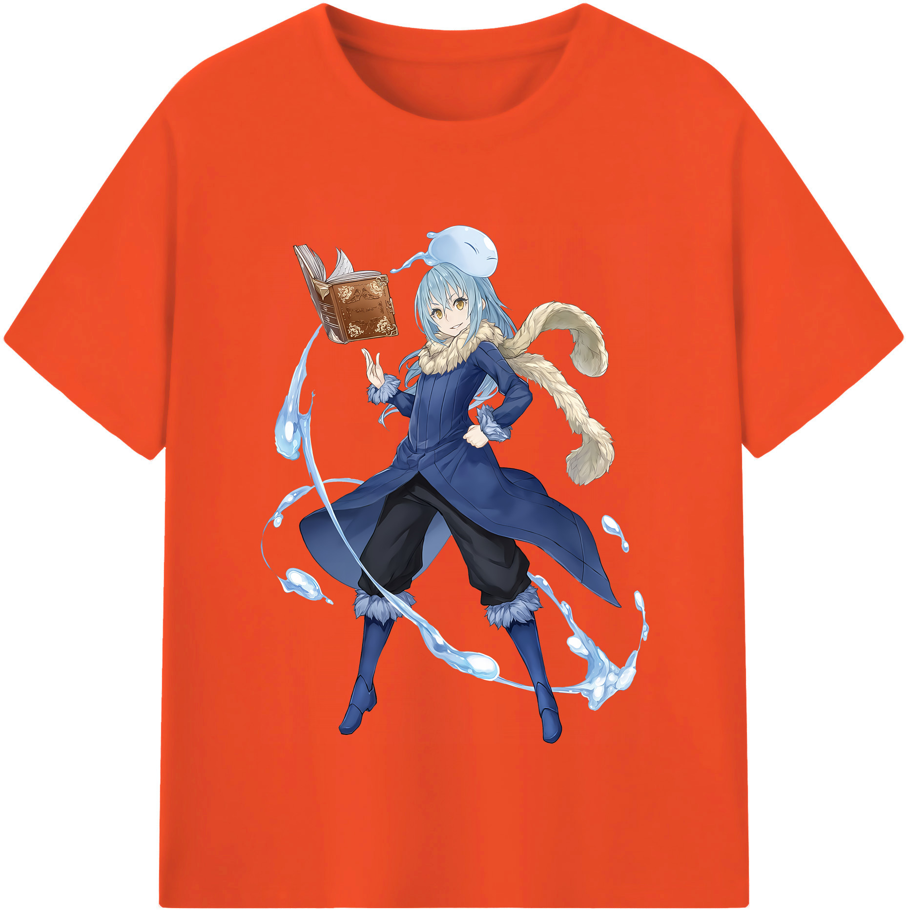 （画像用） 転スラ Regarding Reincarnated to Slime 綿100％半袖Tシャツ（フロントプリント）