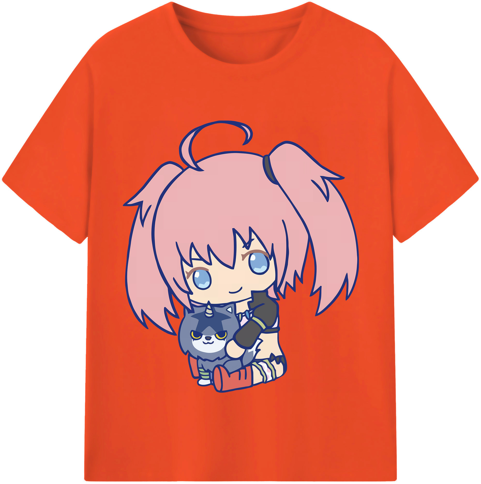 （画像用） 転スラ Regarding Reincarnated to Slime 綿100％半袖Tシャツ（フロントプリント）