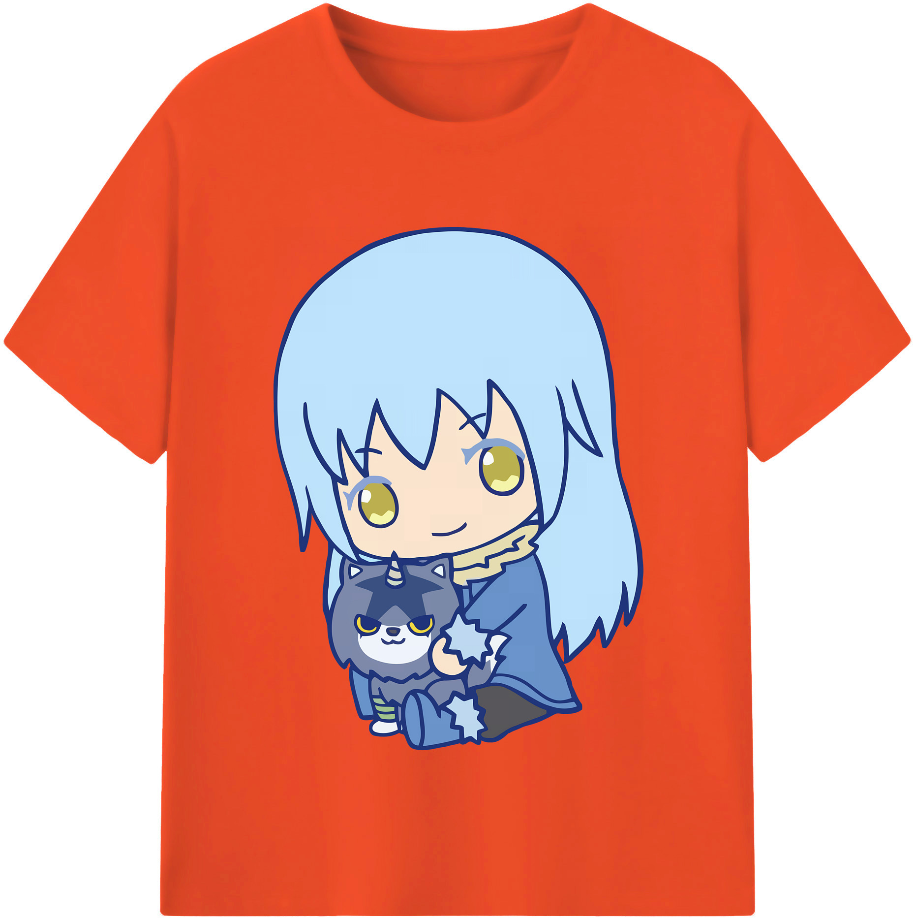 （画像用） 転スラ Regarding Reincarnated to Slime 綿100％半袖Tシャツ（フロントプリント）