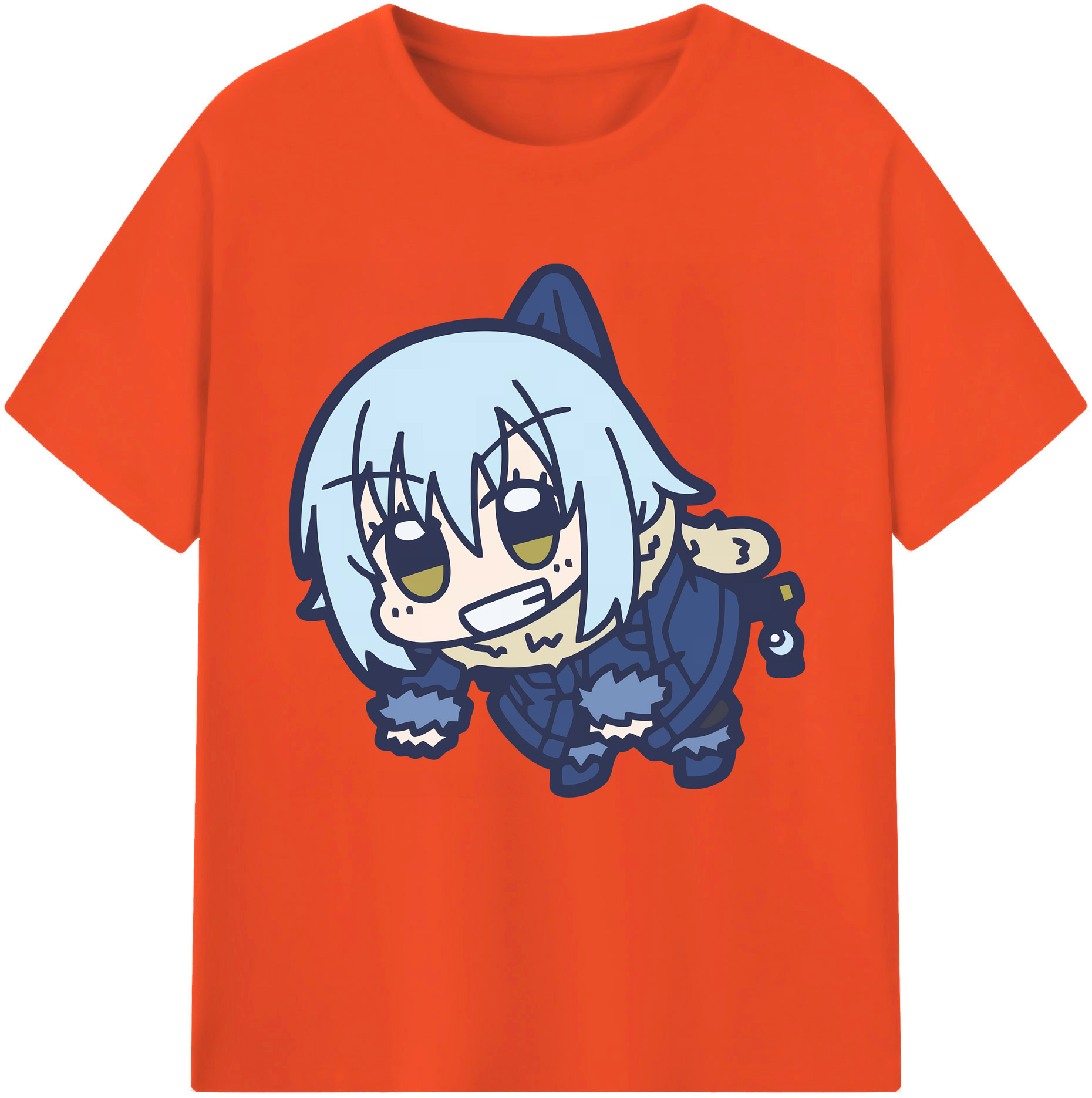 （画像用） 転スラ Regarding Reincarnated to Slime 綿100％半袖Tシャツ（フロントプリント）
