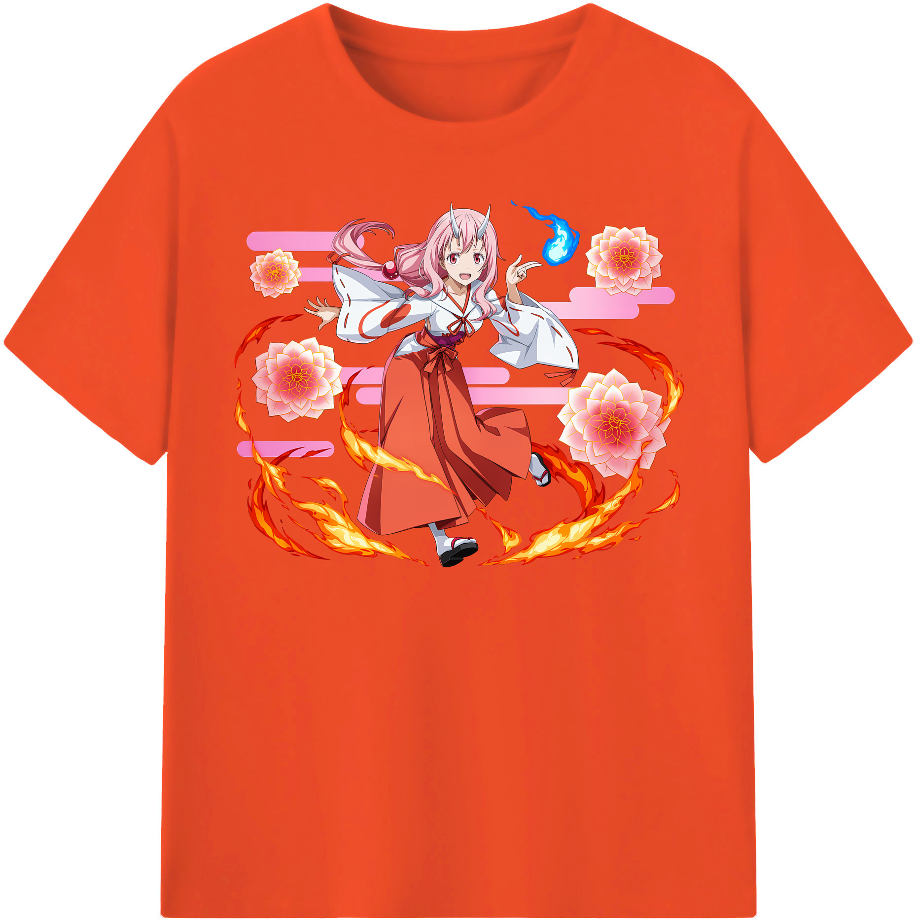 （画像用） 転スラ Regarding Reincarnated to Slime 綿100％半袖Tシャツ（フロントプリント）