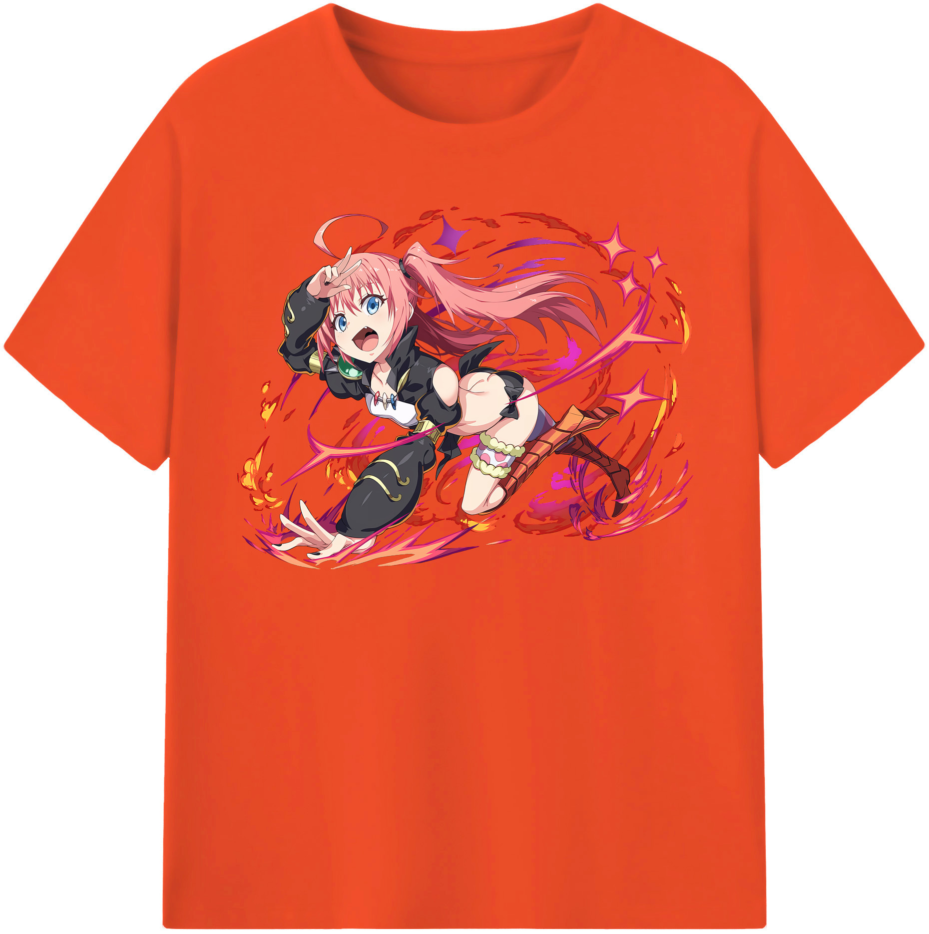 （画像用） 転スラ Regarding Reincarnated to Slime 綿100％半袖Tシャツ（フロントプリント）