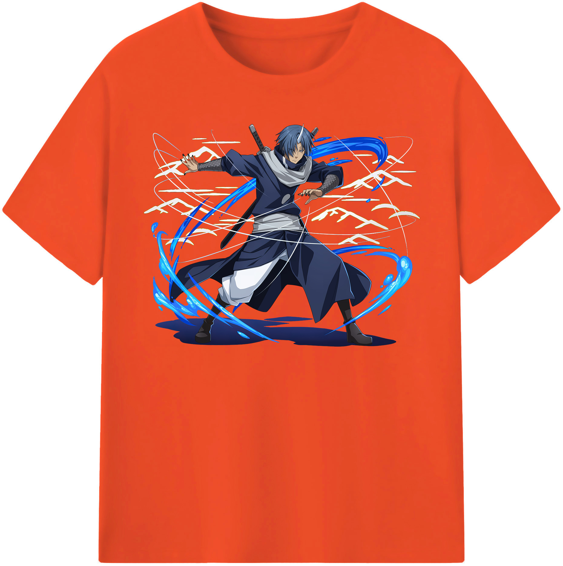 （画像用） 転スラ Regarding Reincarnated to Slime 綿100％半袖Tシャツ（フロントプリント）