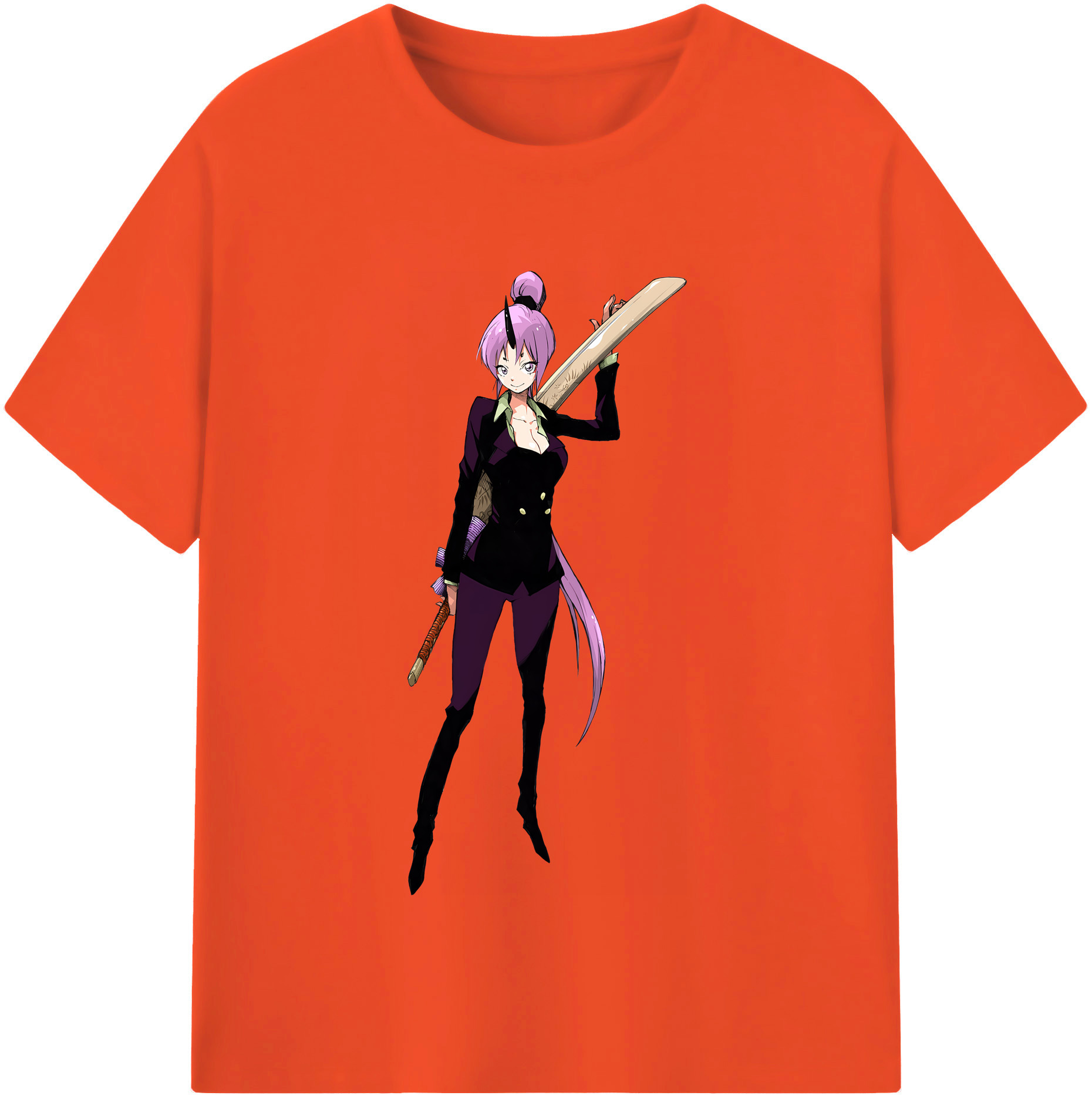 （画像用） 転スラ Regarding Reincarnated to Slime 綿100％半袖Tシャツ（フロントプリント）