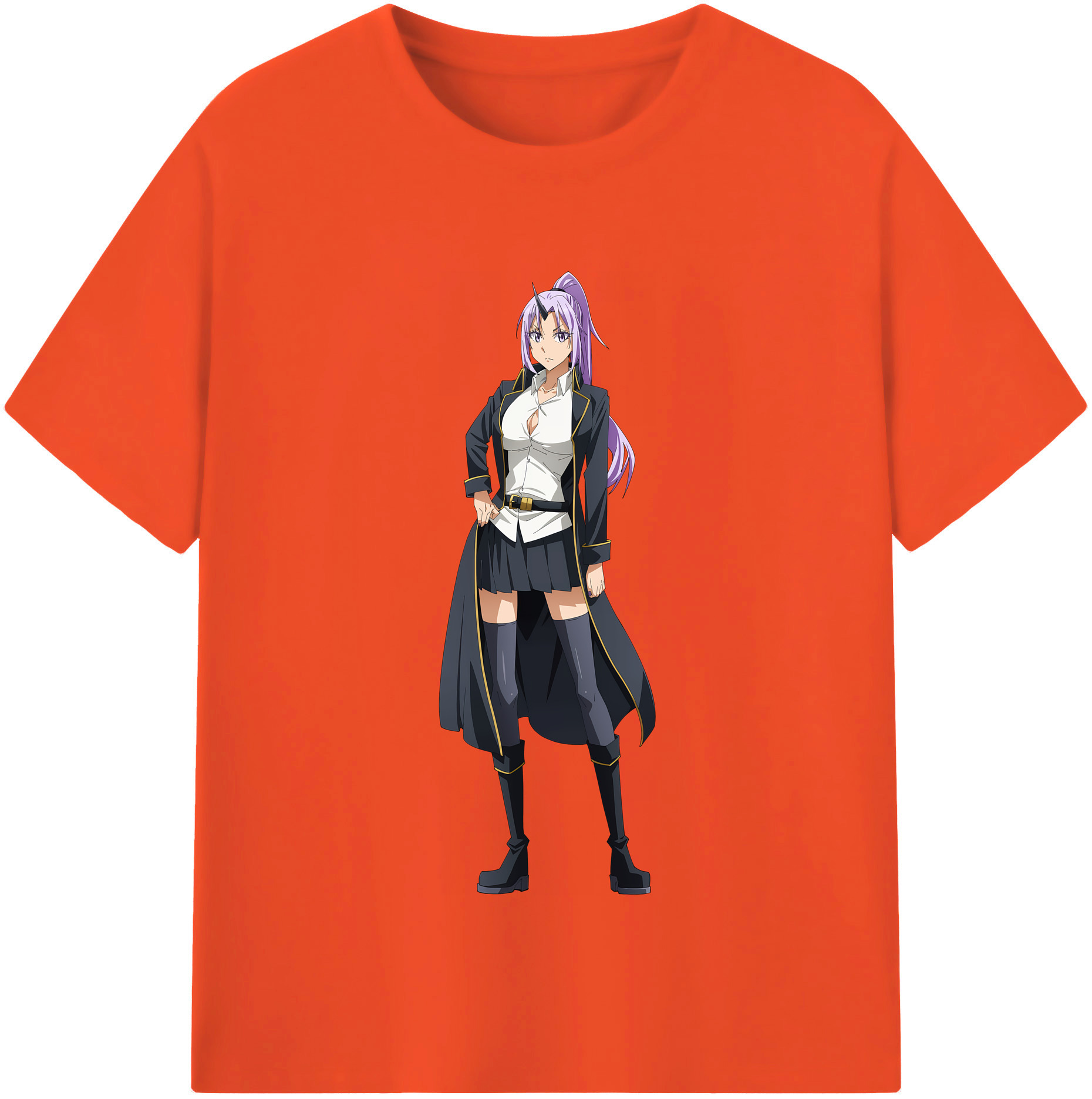 （画像用） 転スラ Regarding Reincarnated to Slime 綿100％半袖Tシャツ（フロントプリント）