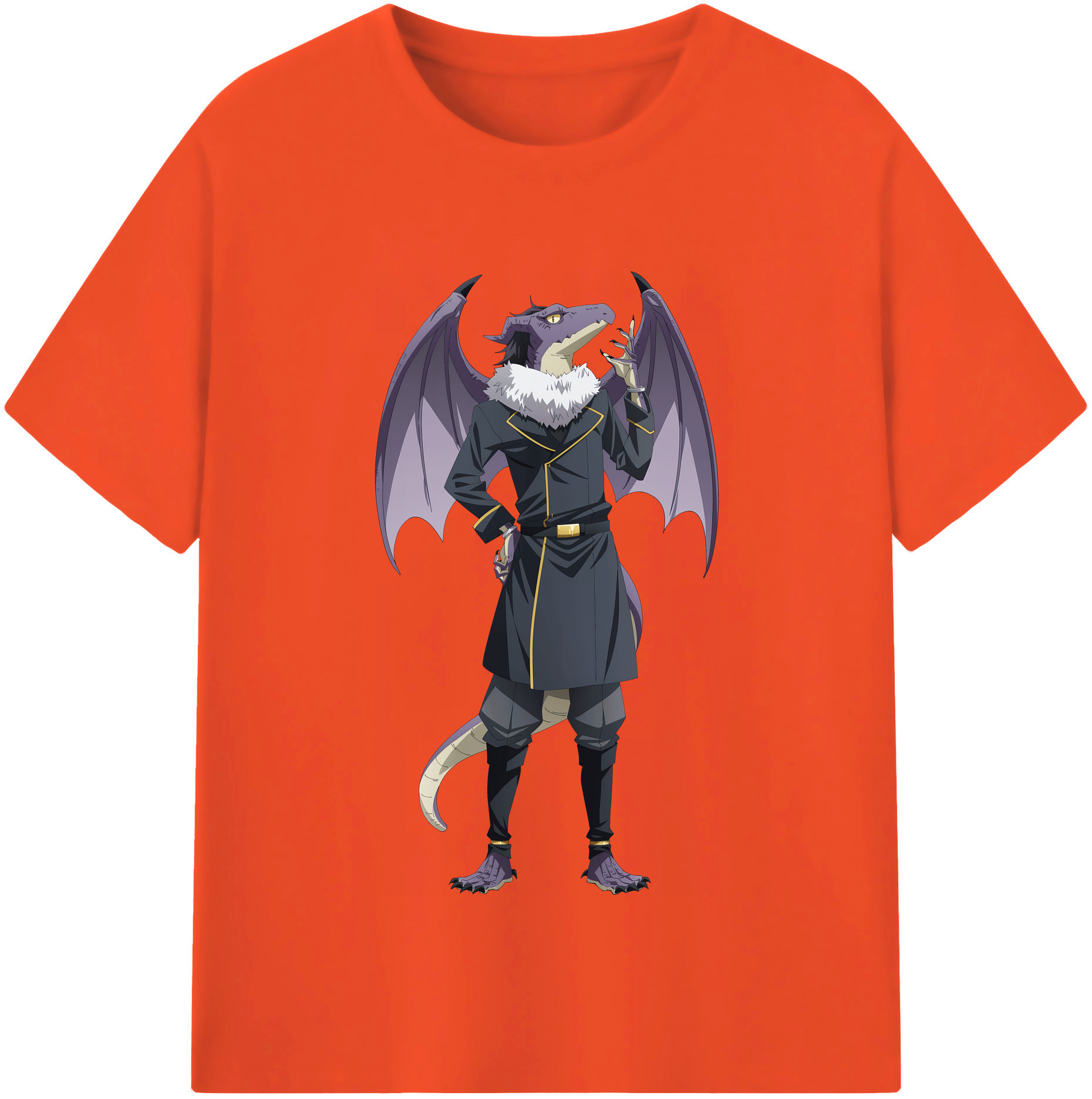 （画像用） 転スラ Regarding Reincarnated to Slime 綿100％半袖Tシャツ（フロントプリント）