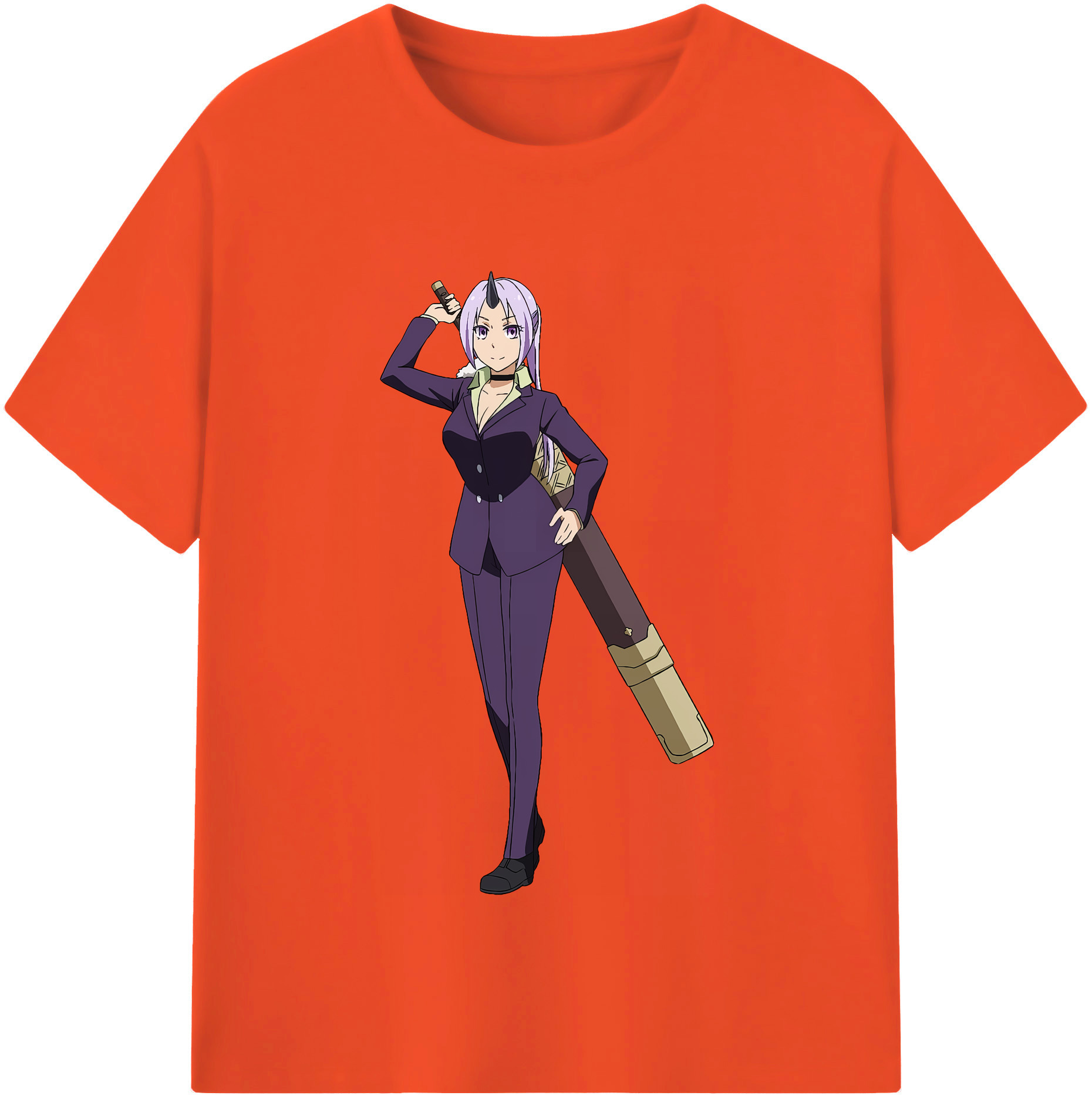 （画像用） 転スラ Regarding Reincarnated to Slime 綿100％半袖Tシャツ（フロントプリント）