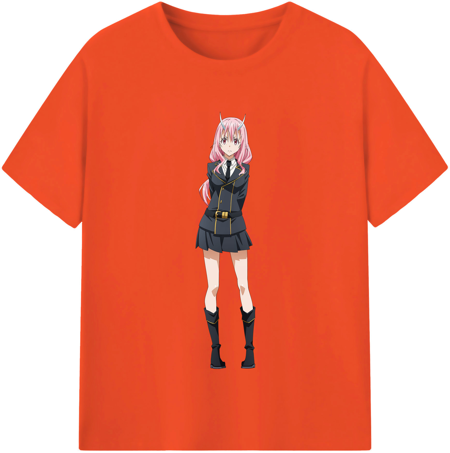 （画像用） 転スラ Regarding Reincarnated to Slime 綿100％半袖Tシャツ（フロントプリント）