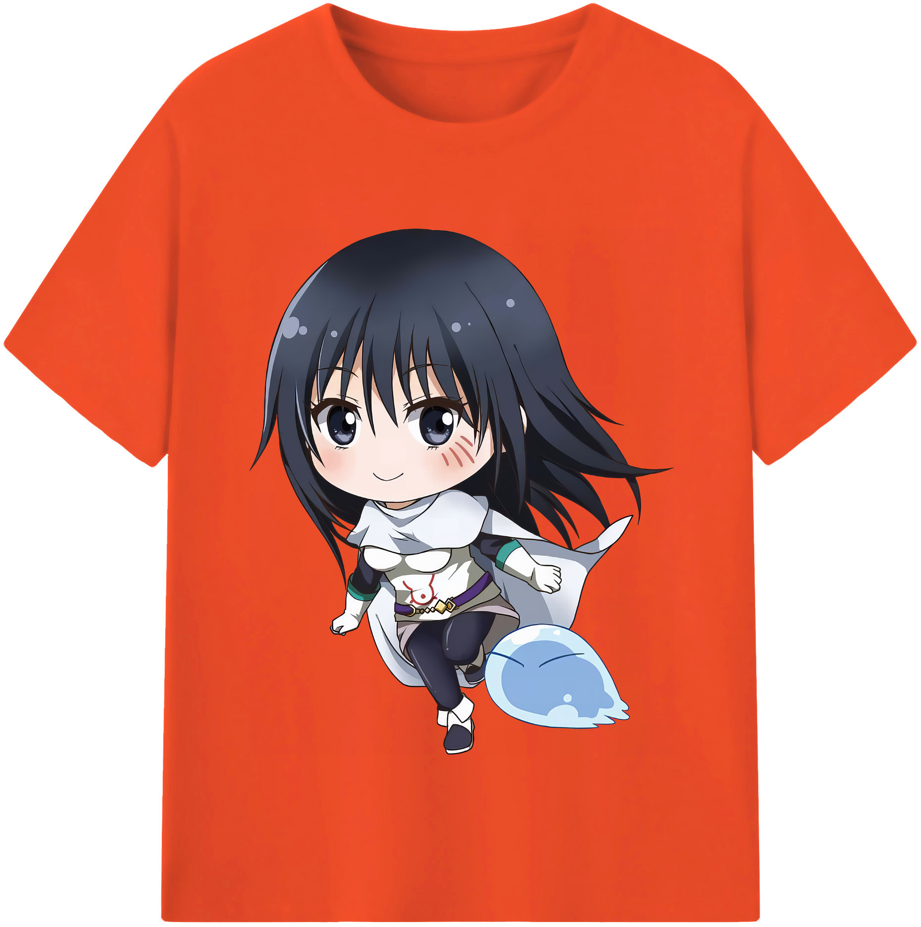 （画像用） 転スラ Regarding Reincarnated to Slime 綿100％半袖Tシャツ（フロントプリント）