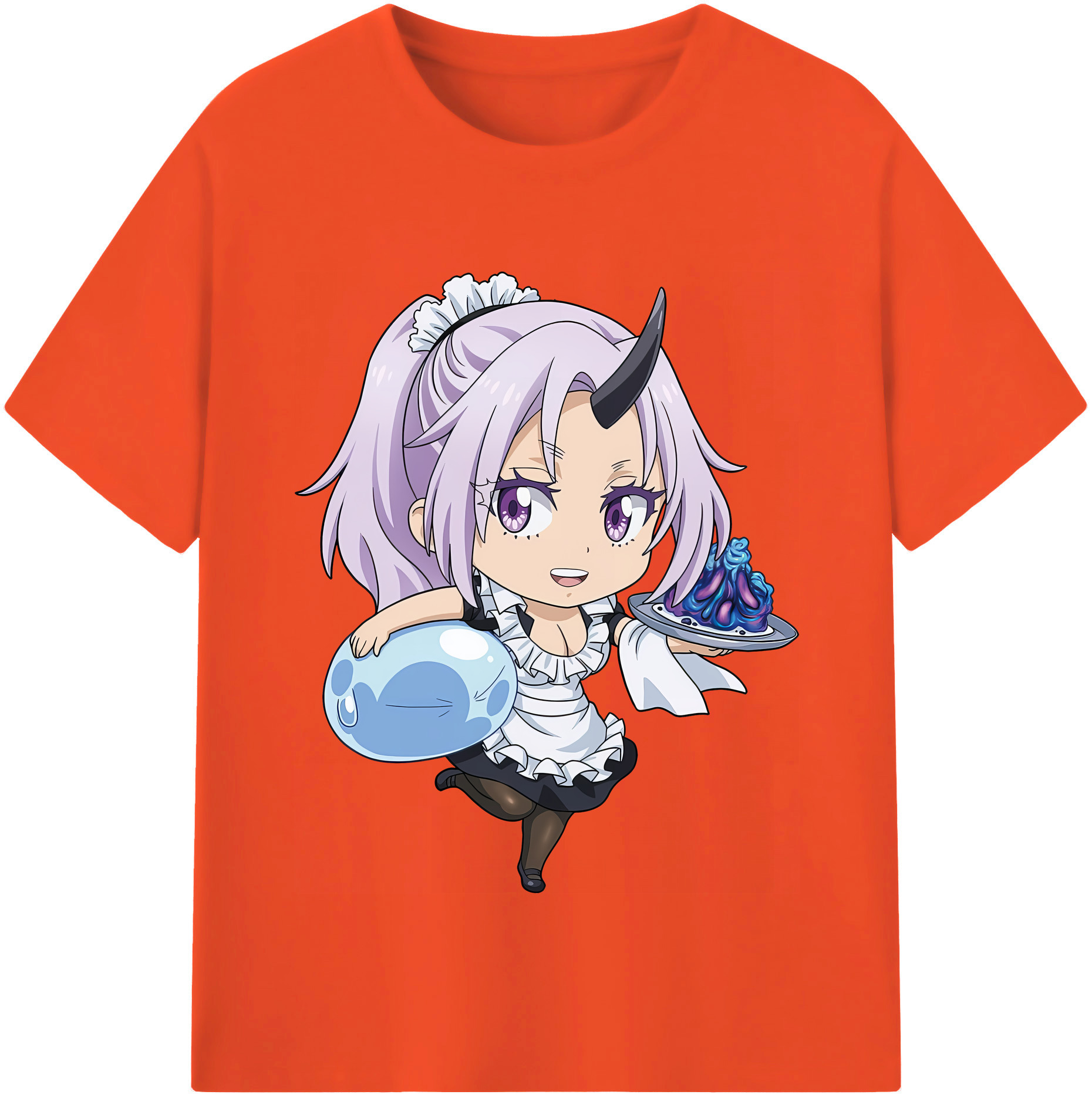（画像用） 転スラ Regarding Reincarnated to Slime 綿100％半袖Tシャツ（フロントプリント）