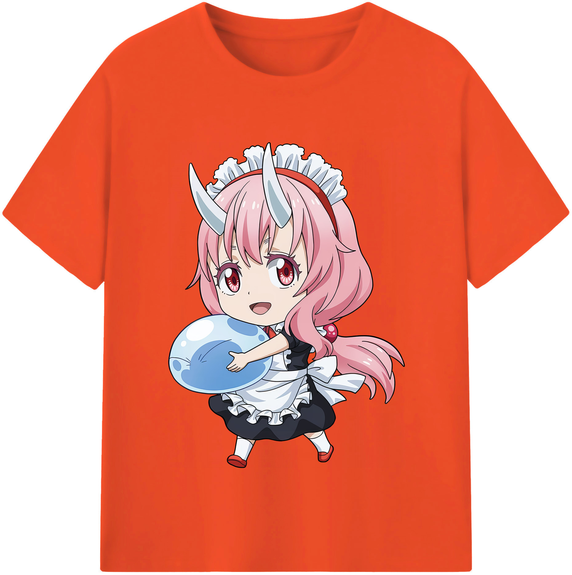 （画像用） 転スラ Regarding Reincarnated to Slime 綿100％半袖Tシャツ（フロントプリント）