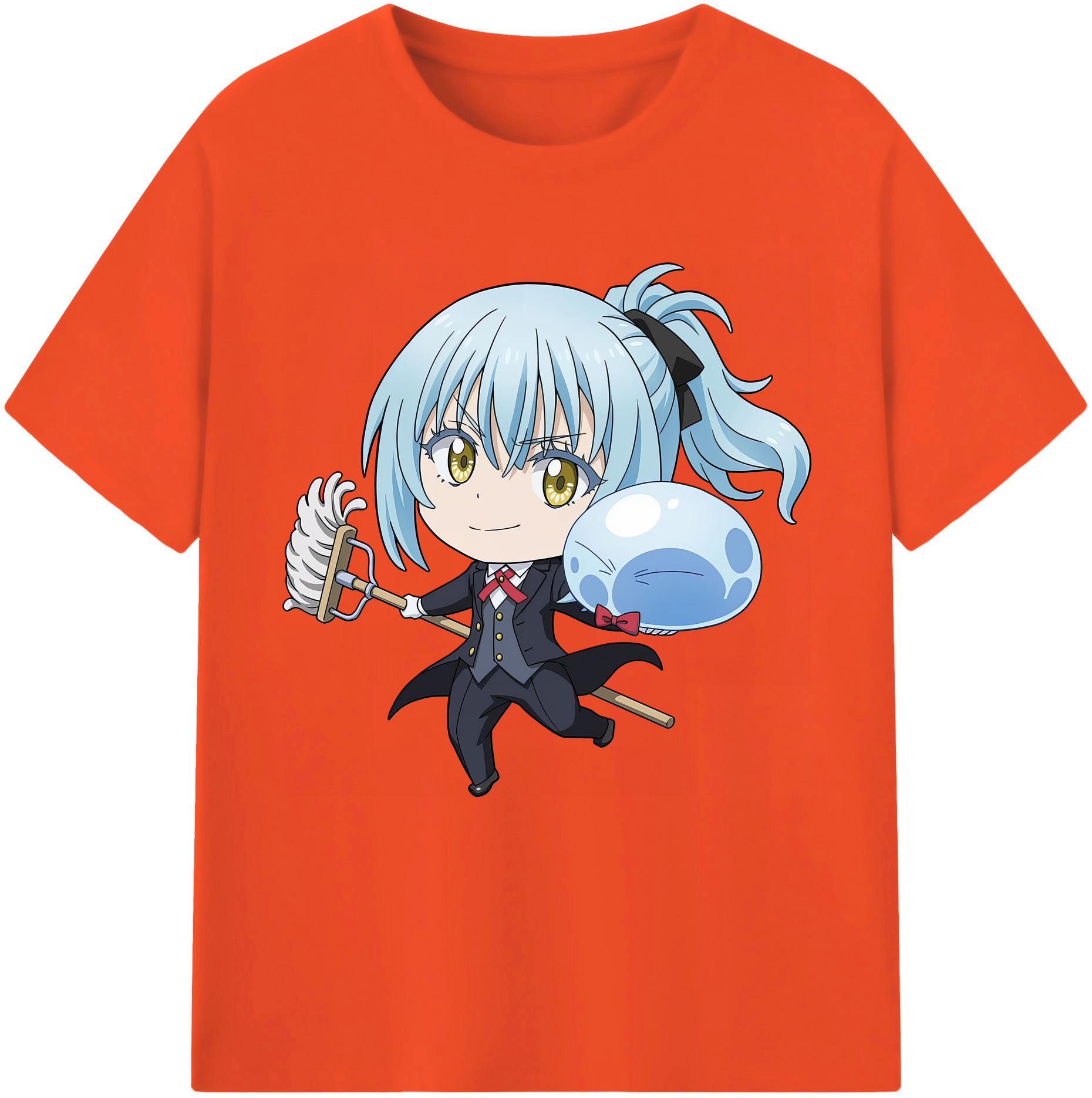 （画像用） 転スラ Regarding Reincarnated to Slime 綿100％半袖Tシャツ（フロントプリント）