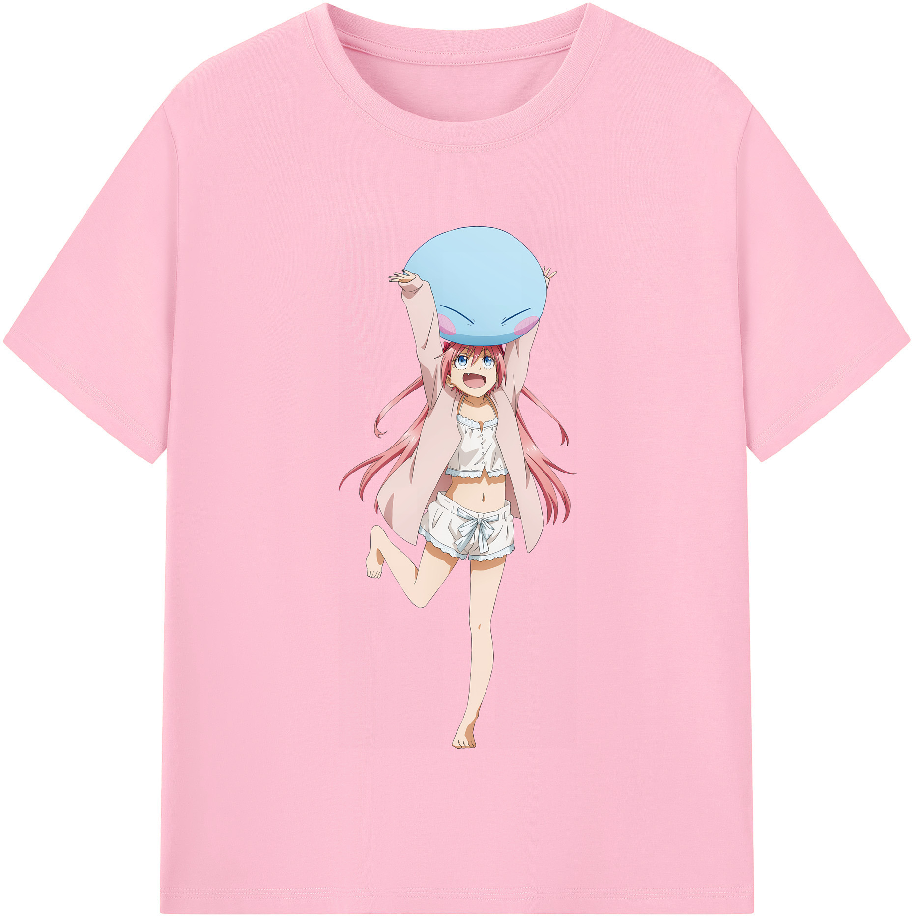 （画像用） 転スラ Regarding Reincarnated to Slime 綿100％半袖Tシャツ（フロントプリント）