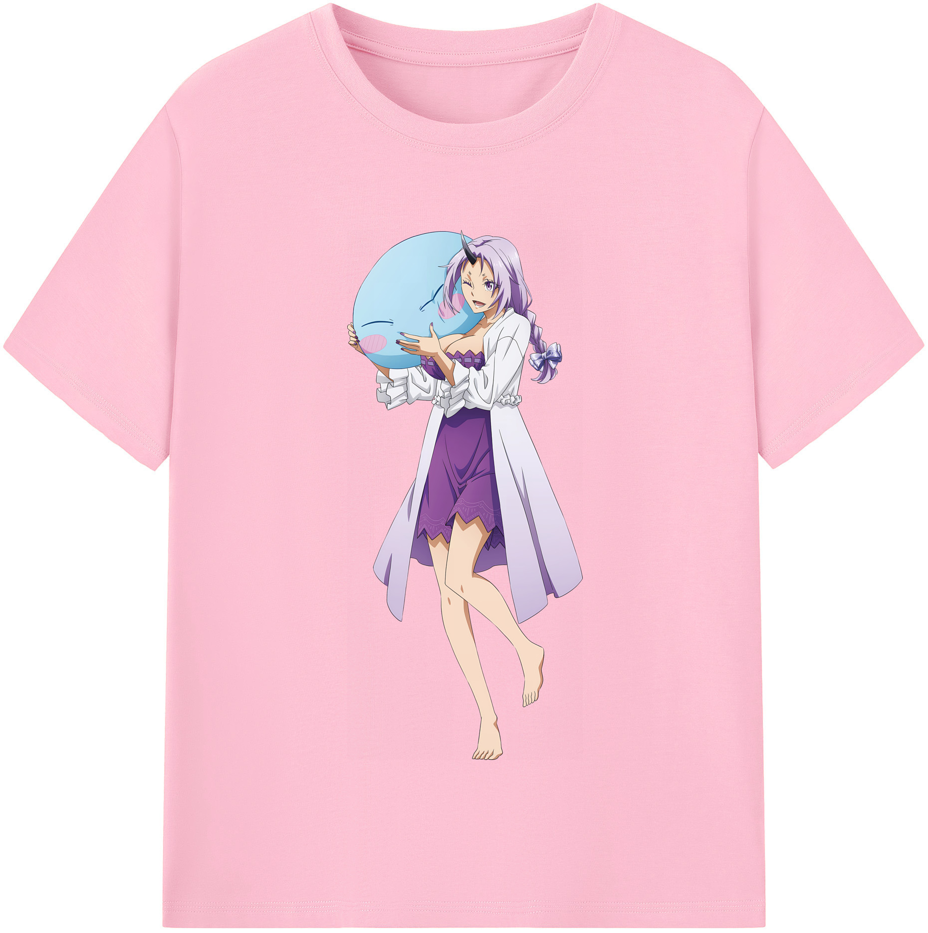 （画像用） 転スラ Regarding Reincarnated to Slime 綿100％半袖Tシャツ（フロントプリント）
