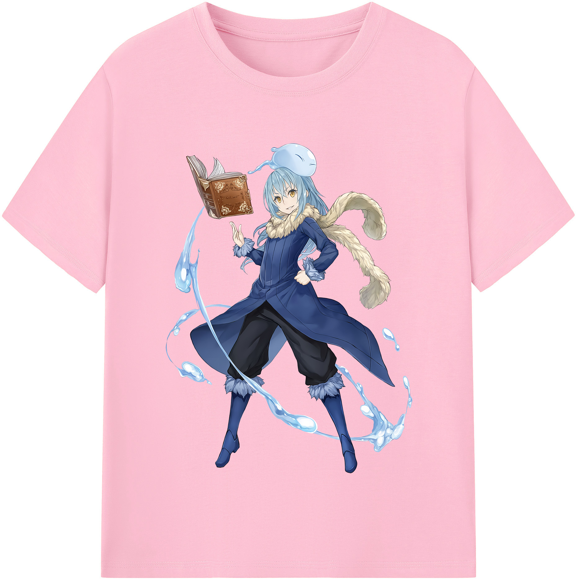 （画像用） 転スラ Regarding Reincarnated to Slime 綿100％半袖Tシャツ（フロントプリント）