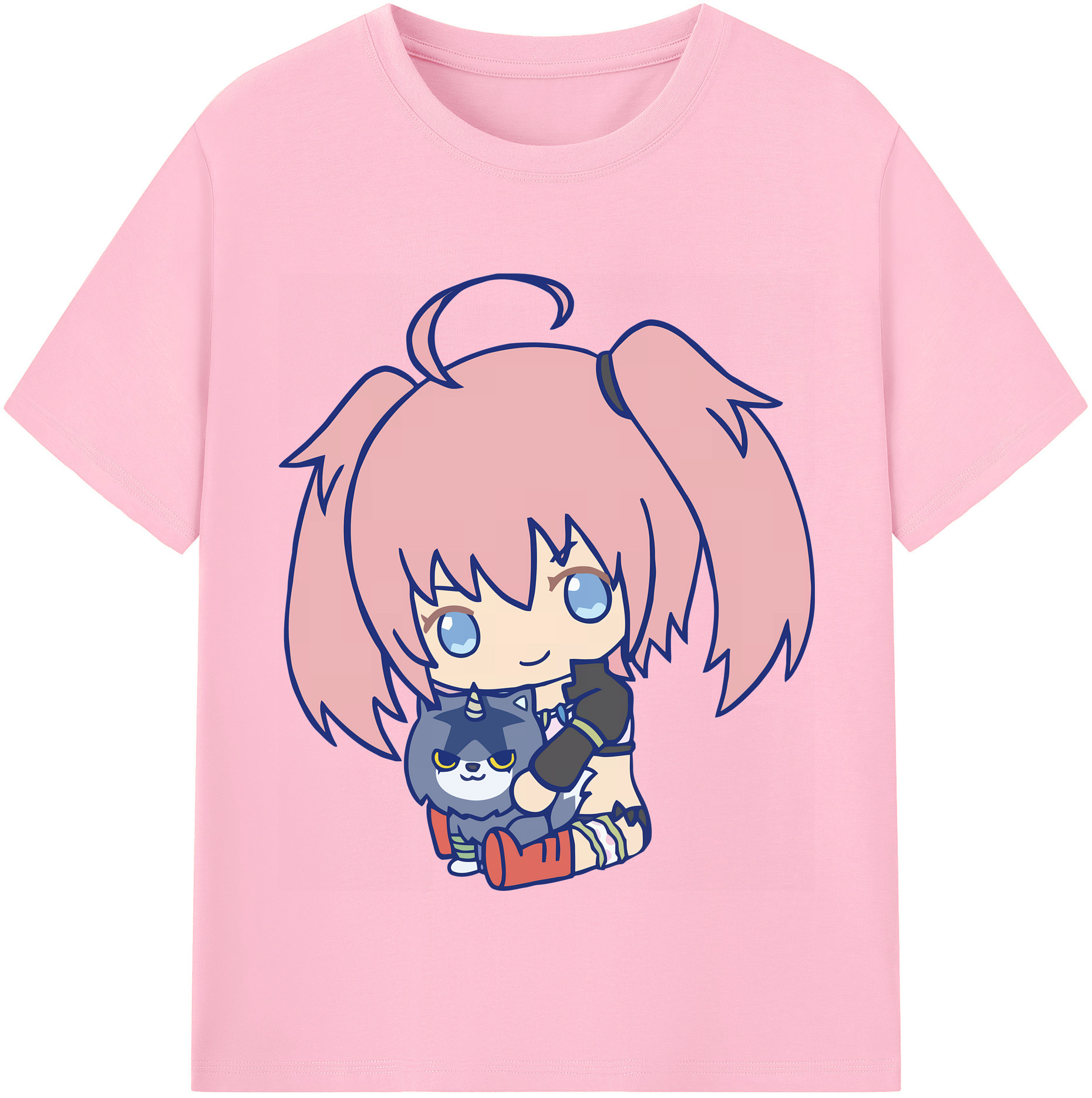 （画像用） 転スラ Regarding Reincarnated to Slime 綿100％半袖Tシャツ（フロントプリント）