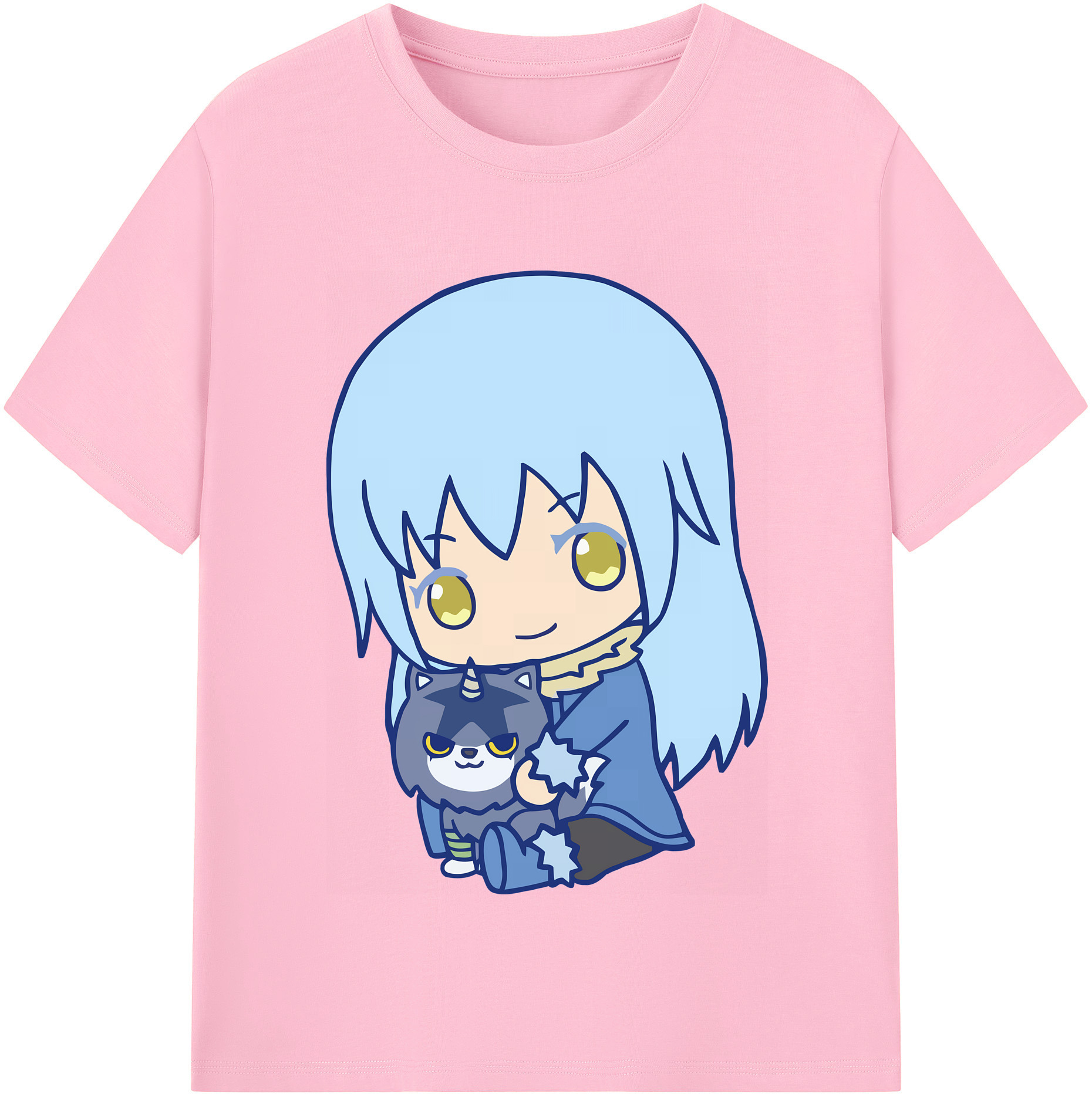 （画像用） 転スラ Regarding Reincarnated to Slime 綿100％半袖Tシャツ（フロントプリント）