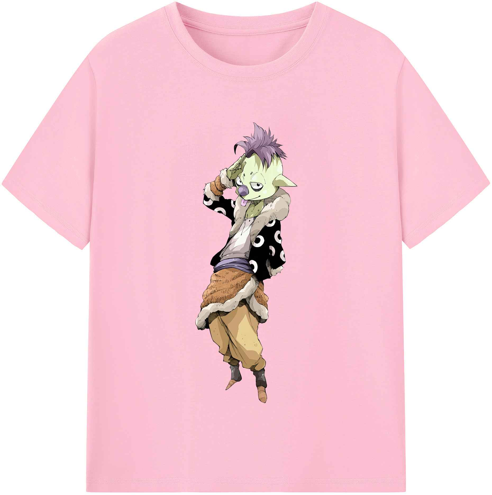 （画像用） 転スラ Regarding Reincarnated to Slime 綿100％半袖Tシャツ（フロントプリント）