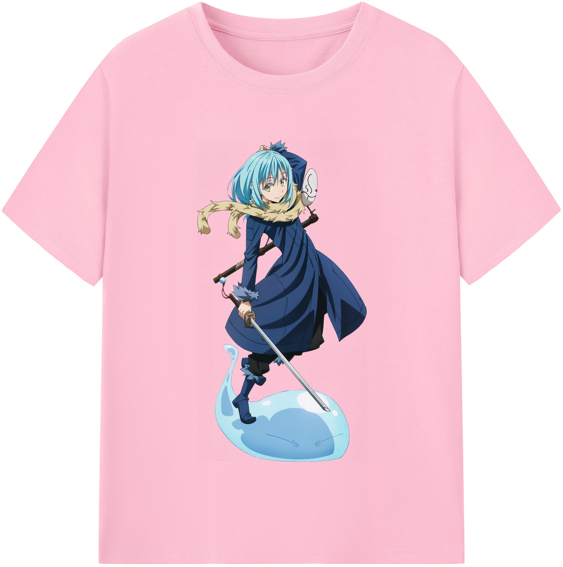 （画像用） 転スラ Regarding Reincarnated to Slime 綿100％半袖Tシャツ（フロントプリント）