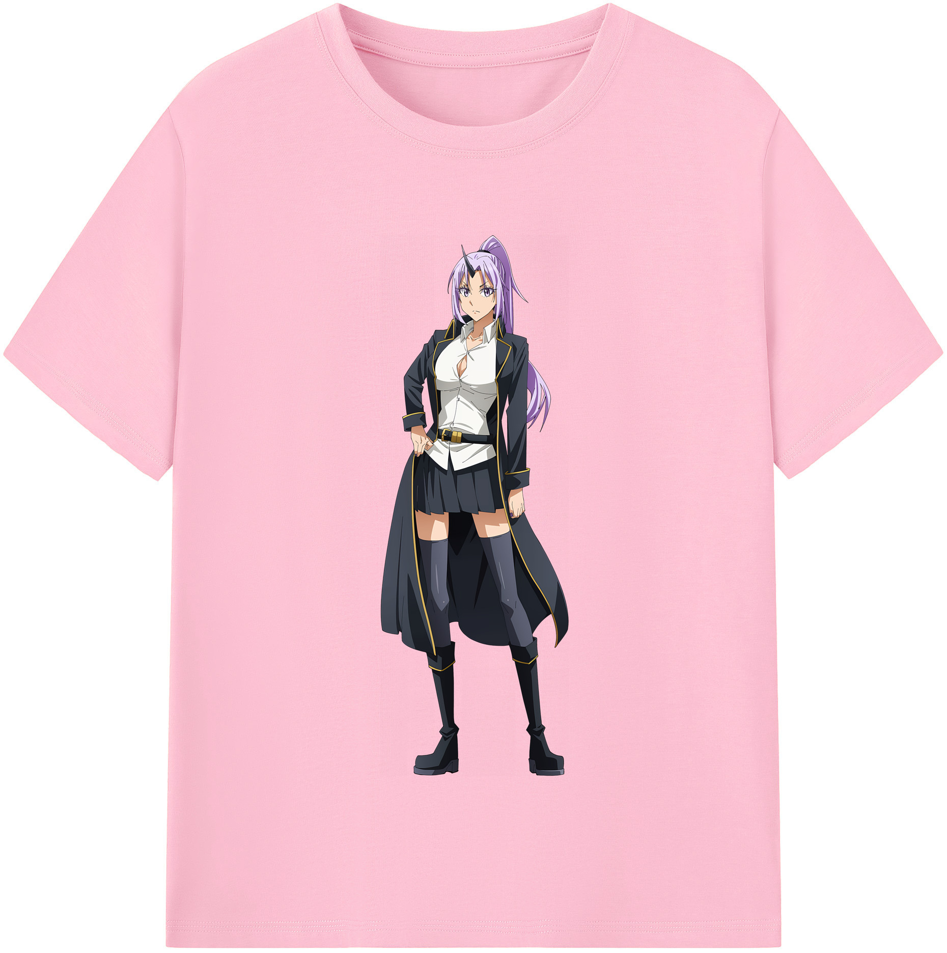 （画像用） 転スラ Regarding Reincarnated to Slime 綿100％半袖Tシャツ（フロントプリント）
